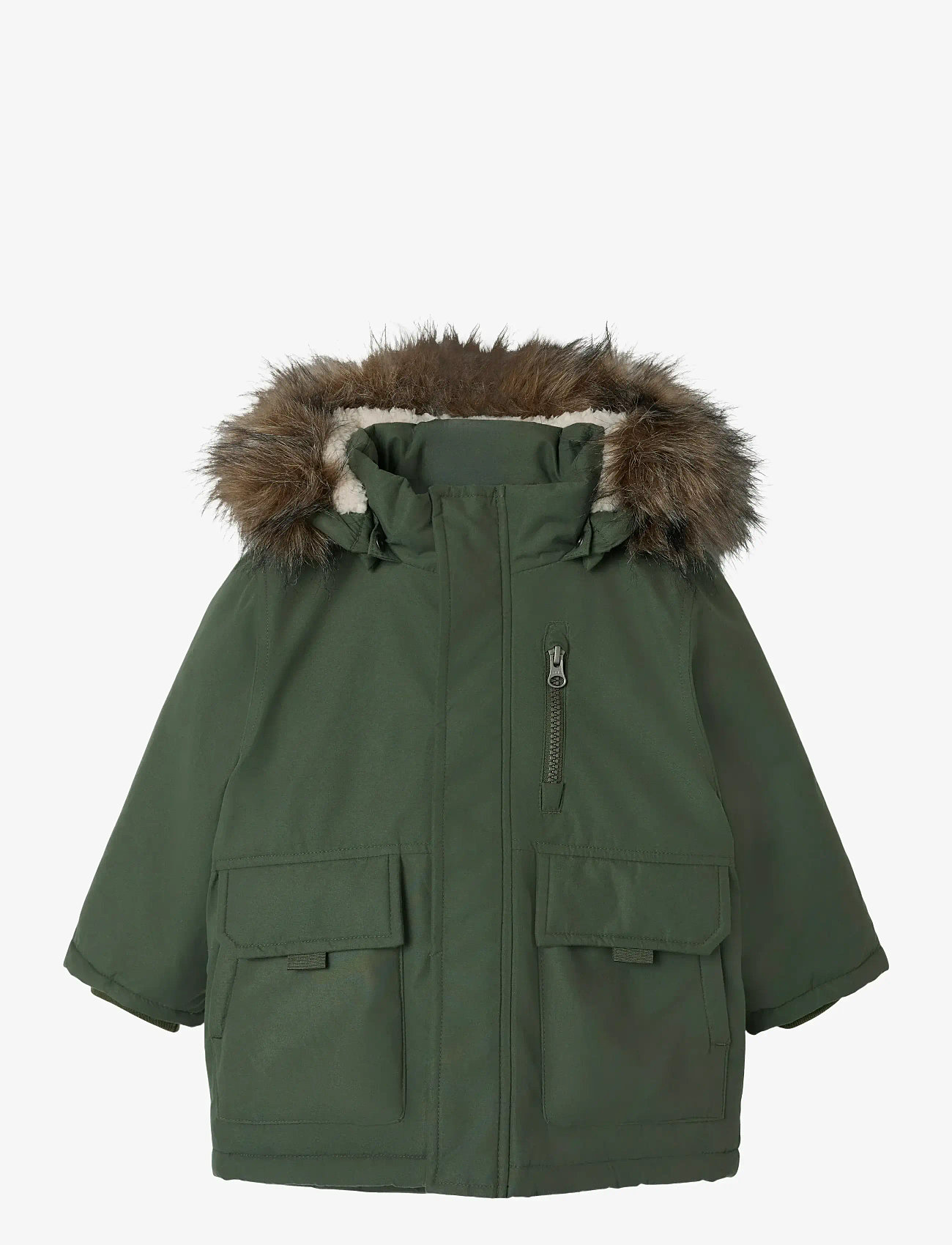 name it - NMMMASTER05 PARKA JACKET PB FO - overtøj - thyme - 0