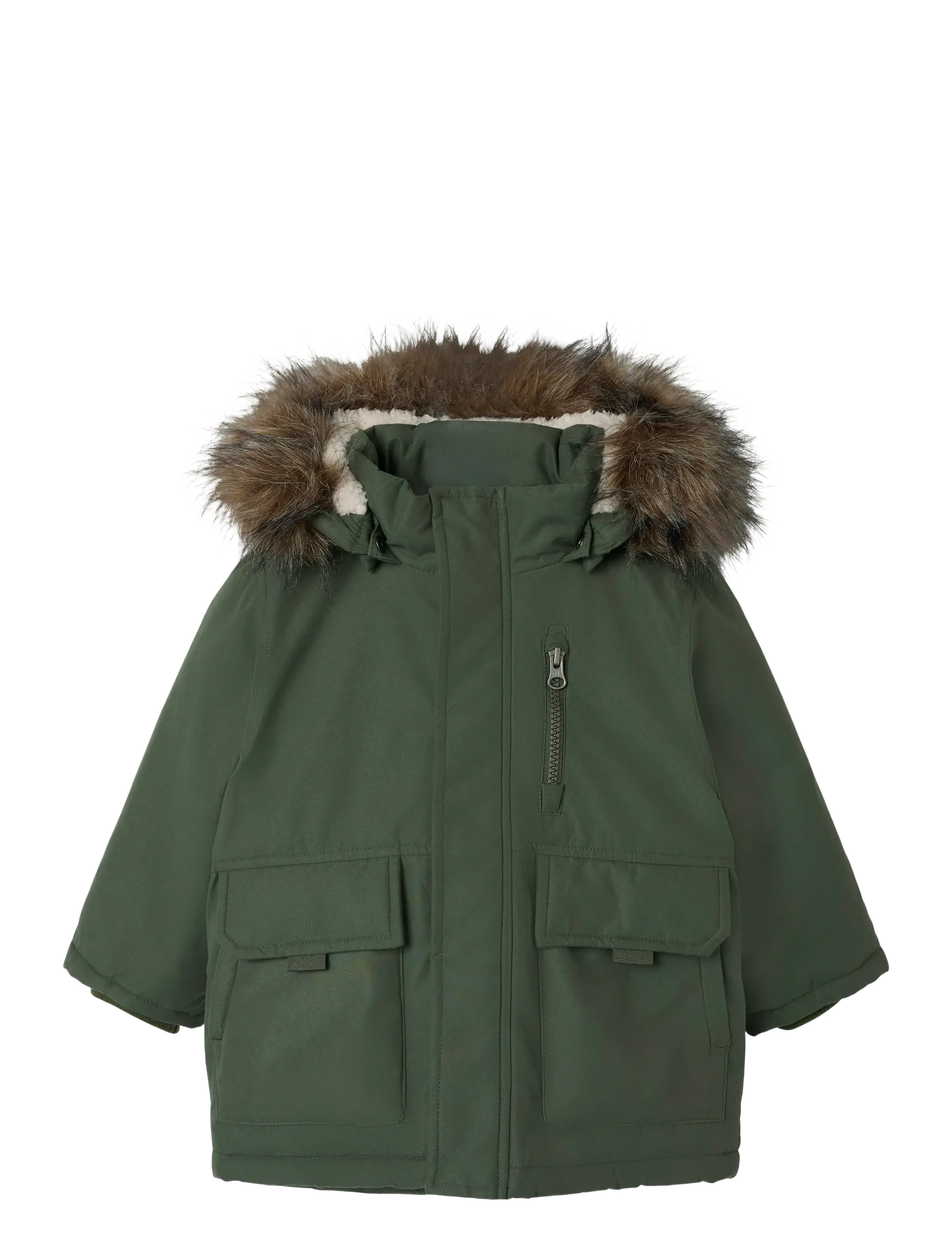 name it NMMMASTER05 PARKA JACKET PB FO - Parkas - THYME / green