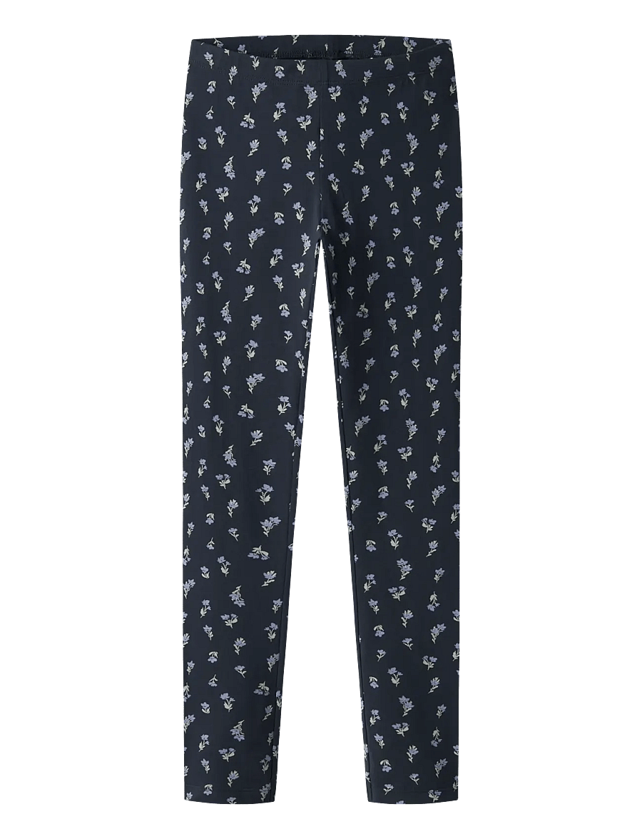 name it - NKFVIVIAN AOP LEGGING NOOS - leggings - dark sapphire - 1