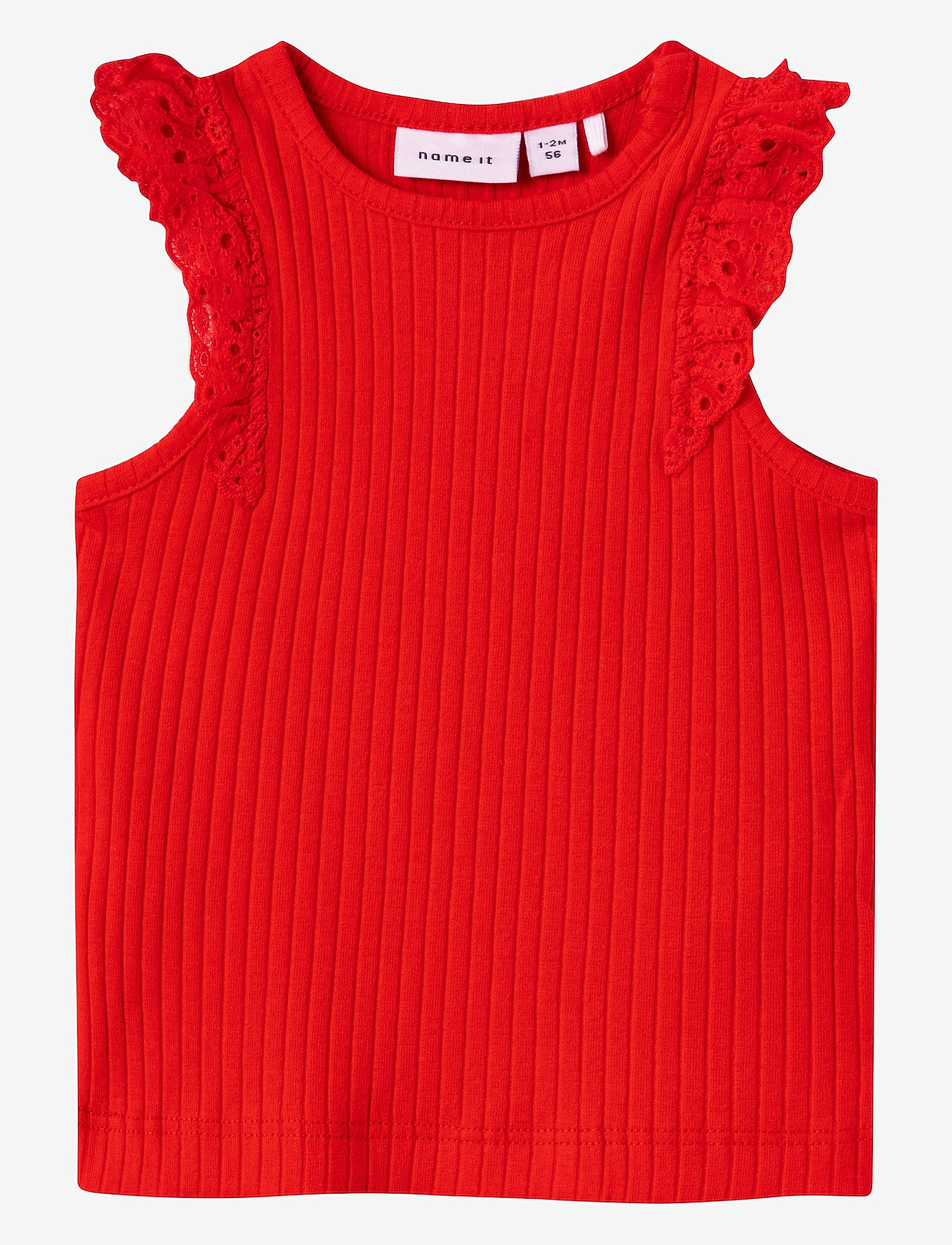 name it - NBFFENNAS SS TOP - Ärmellose - tomato - 0