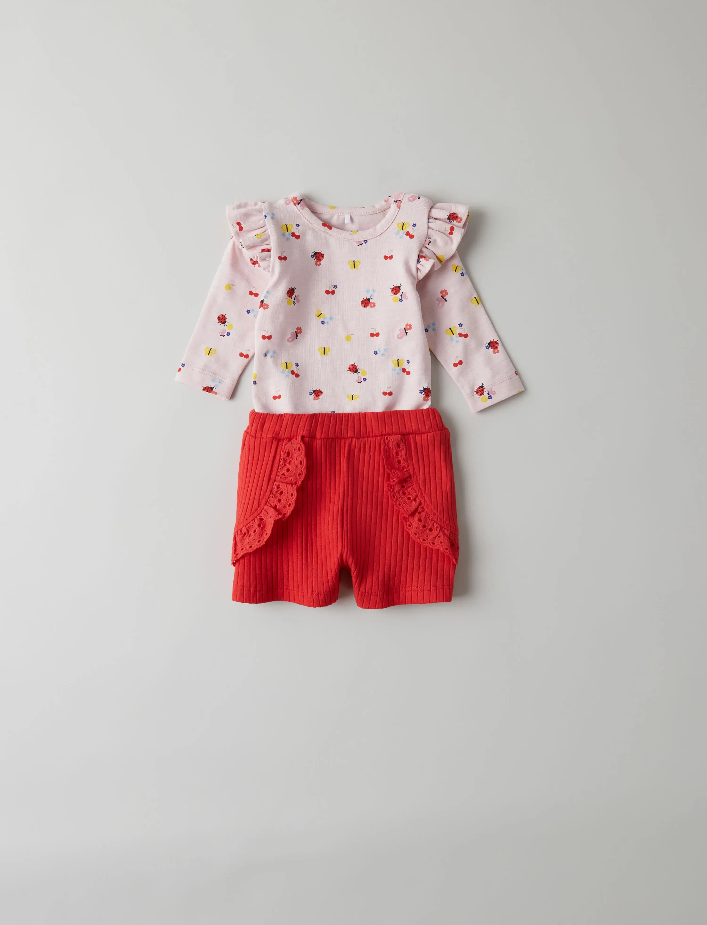 name it - NBFFENNAS SHORTS - tomato - 3
