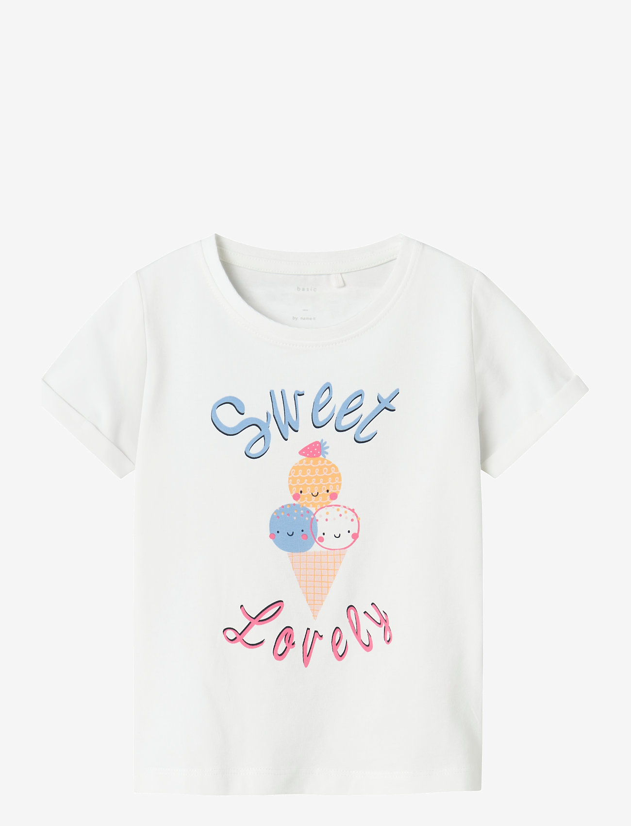 name it - NMFVIX SS TOP - efterårstøj - bright white - 0