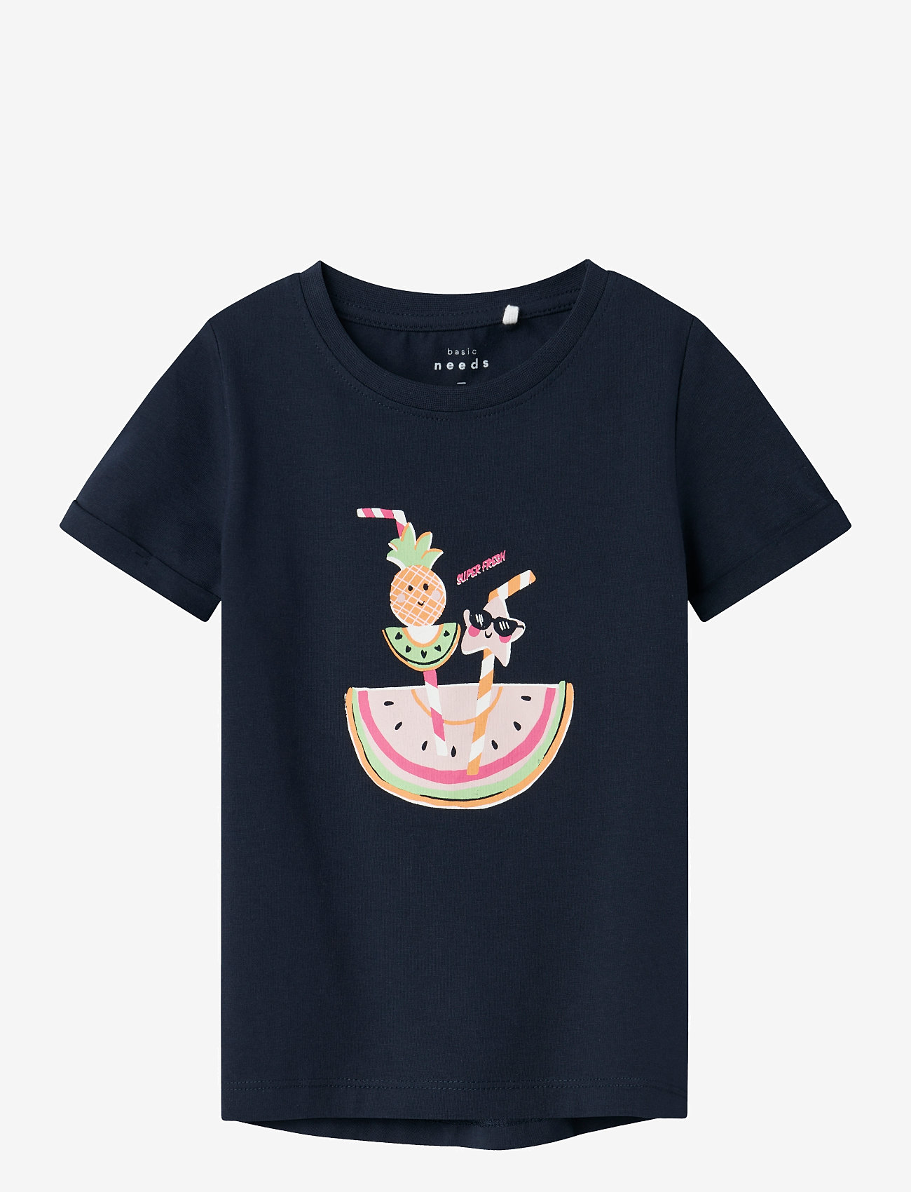 name it - NMFVIX SS TOP - efterårstøj - navy blazer - 0