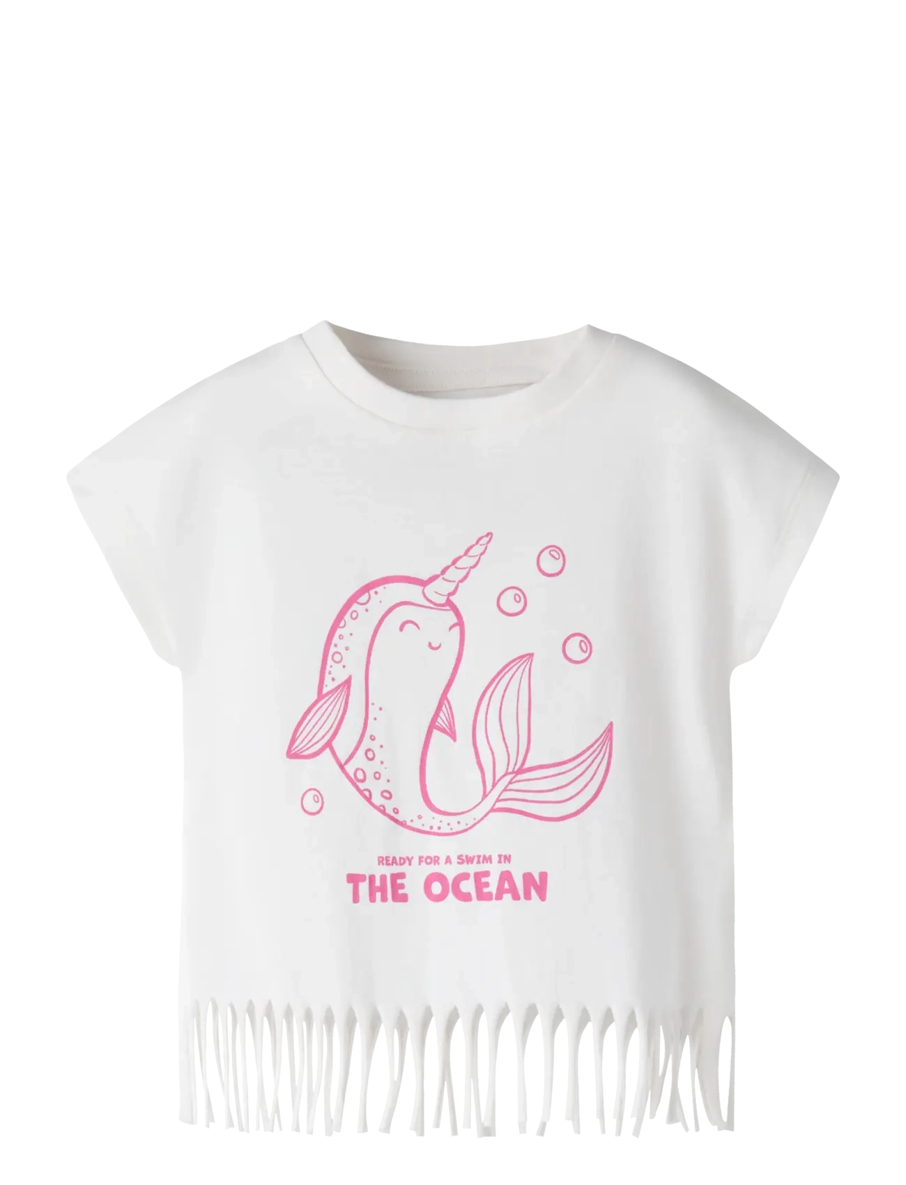 name it Nmfvalone Capsl Short Top, 98, T-shirts, Weiß - Short-sleeved, Kinder