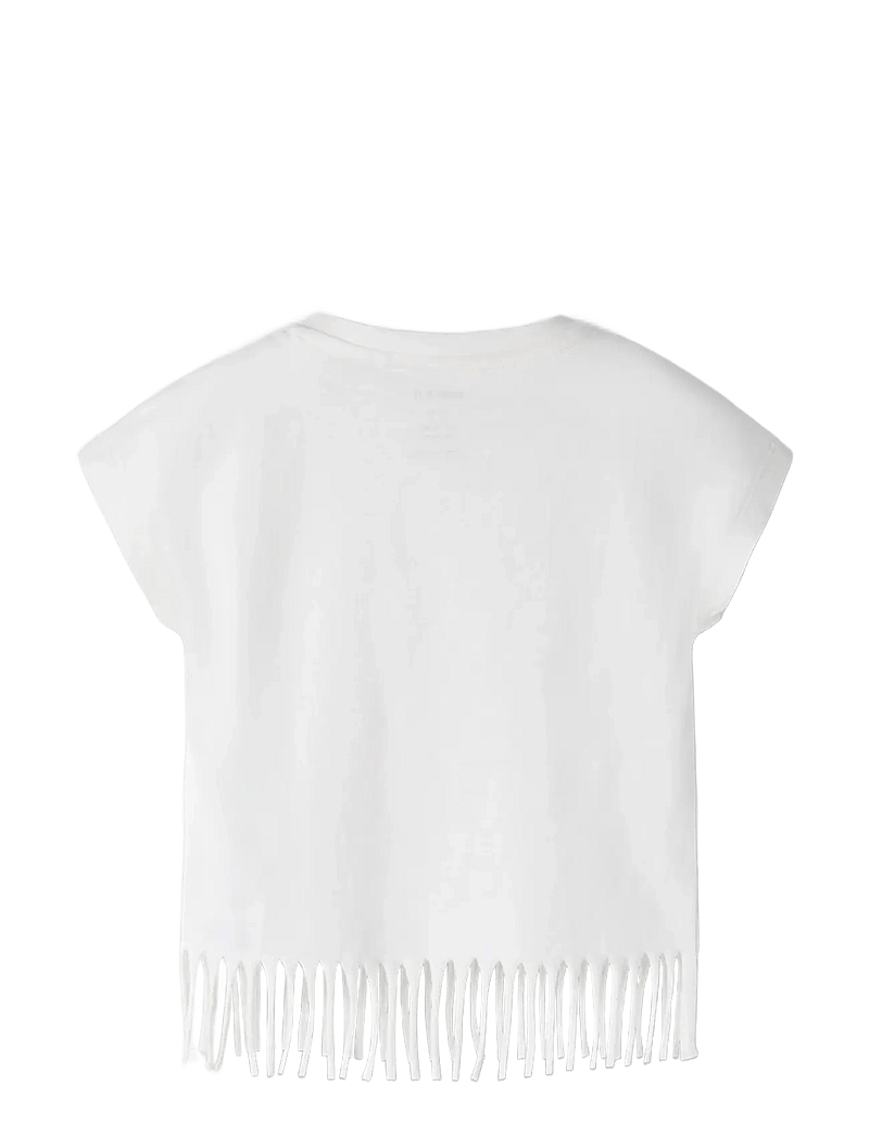 name it - NMFVALONE CAPSL SHORT TOP - kortærmede t-shirts - cloud dancer - 1