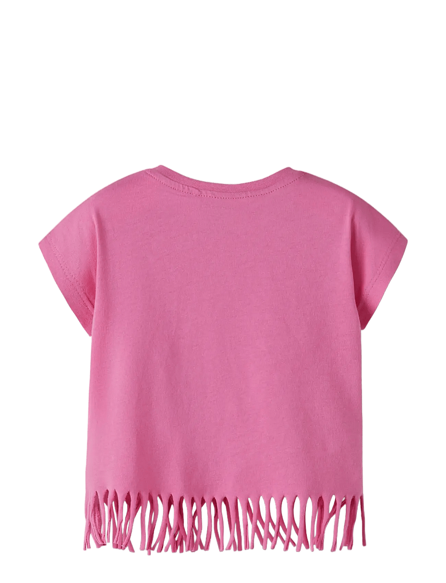 name it - NMFVALONE CAPSL SHORT TOP - kurzärmelige - strawberry moon - 1
