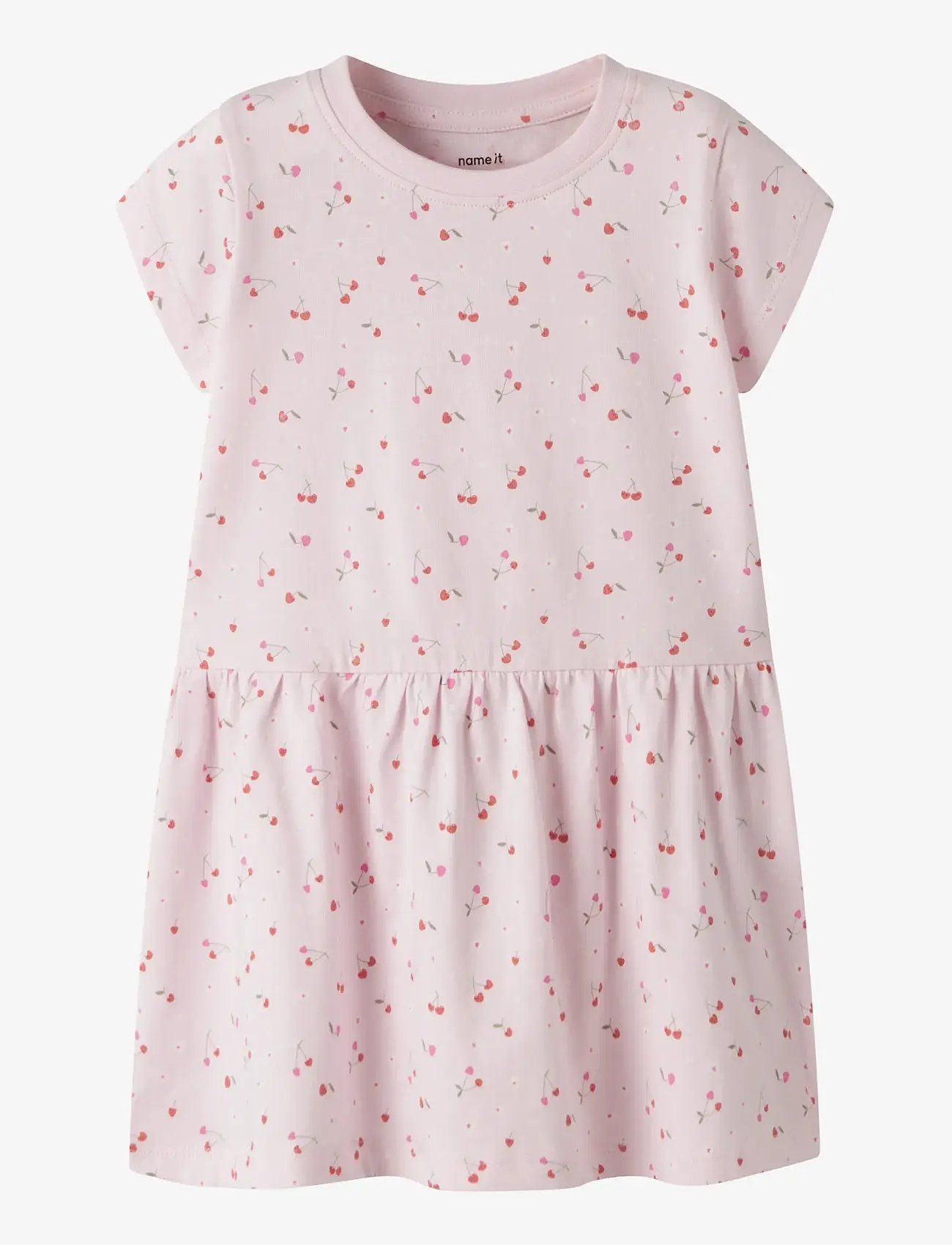 name it - NMFVILINSE CAPSL DRESS - kurzärmelige babykleider - cradle pink - 0