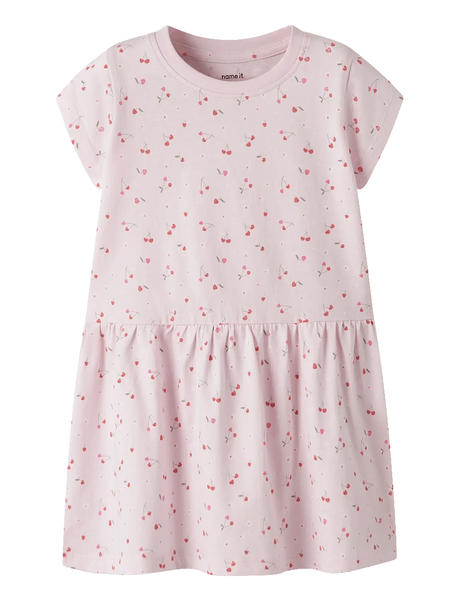 name it - NMFVILINSE CAPSL DRESS - mazuļu kleitas ar īsām piedurknēm - cradle pink - 0