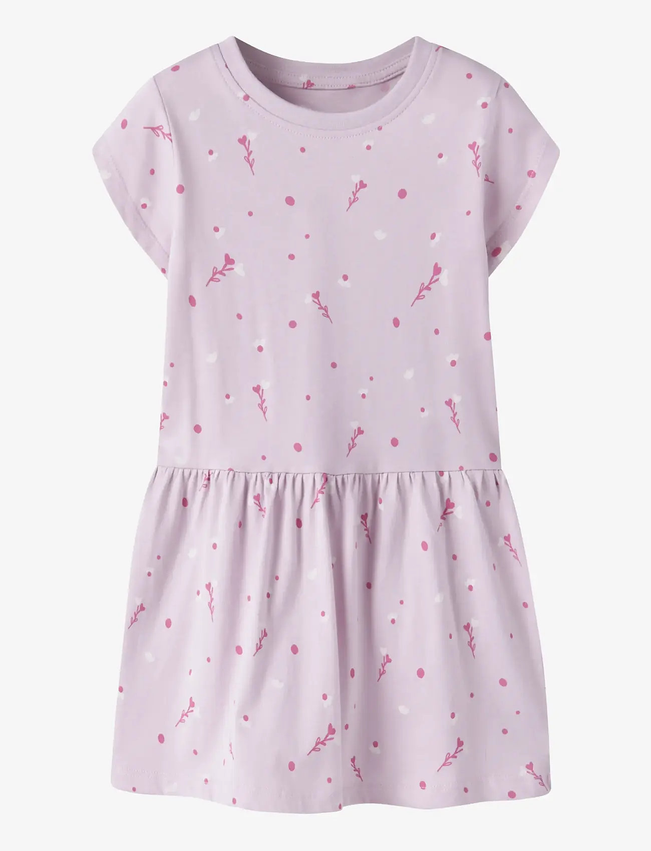 name it - NMFVILINSE CAPSL DRESS - short-sleeved baby dresses - lavender fog - 0