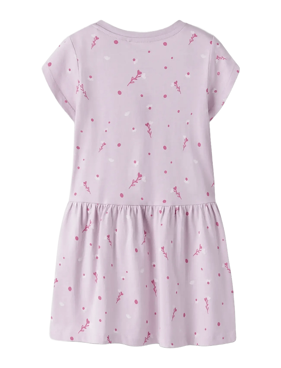 name it - NMFVILINSE CAPSL DRESS - kurzärmelige babykleider - lavender fog - 1