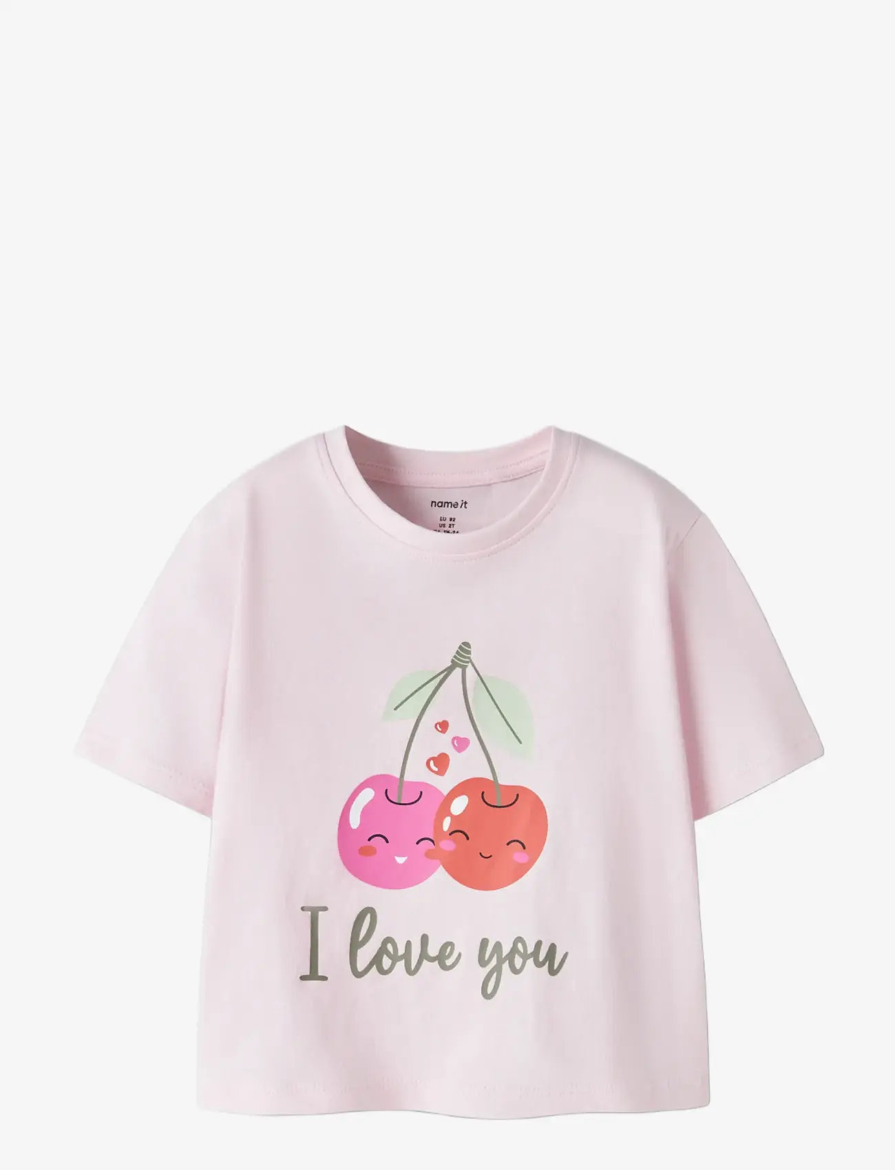 name it - NMFVILINSE SS NREG SHORT TOP - kurzärmelige - cradle pink - 2