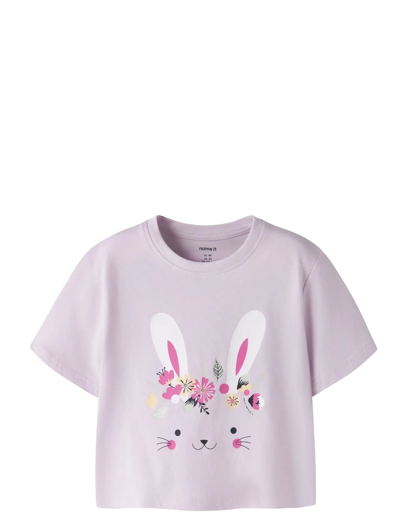 NAME IT Nmfvilinse Ss Nreg Kurz Oberteil Lila - 110 - Kinder