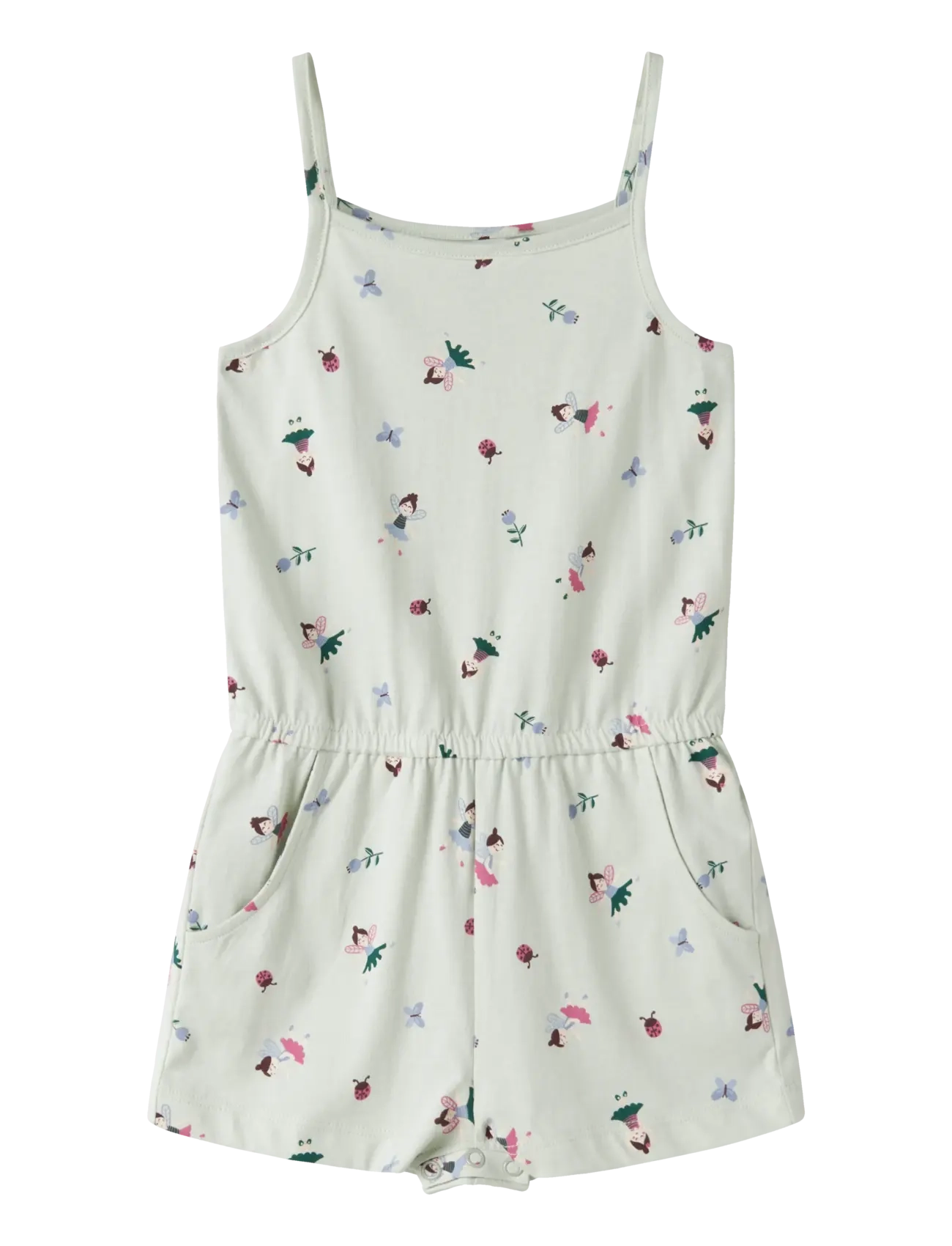 name it Nmfvigga Strap Suit, Børn, Blomstret Playsuit, Multi/mønstret, Str: 98