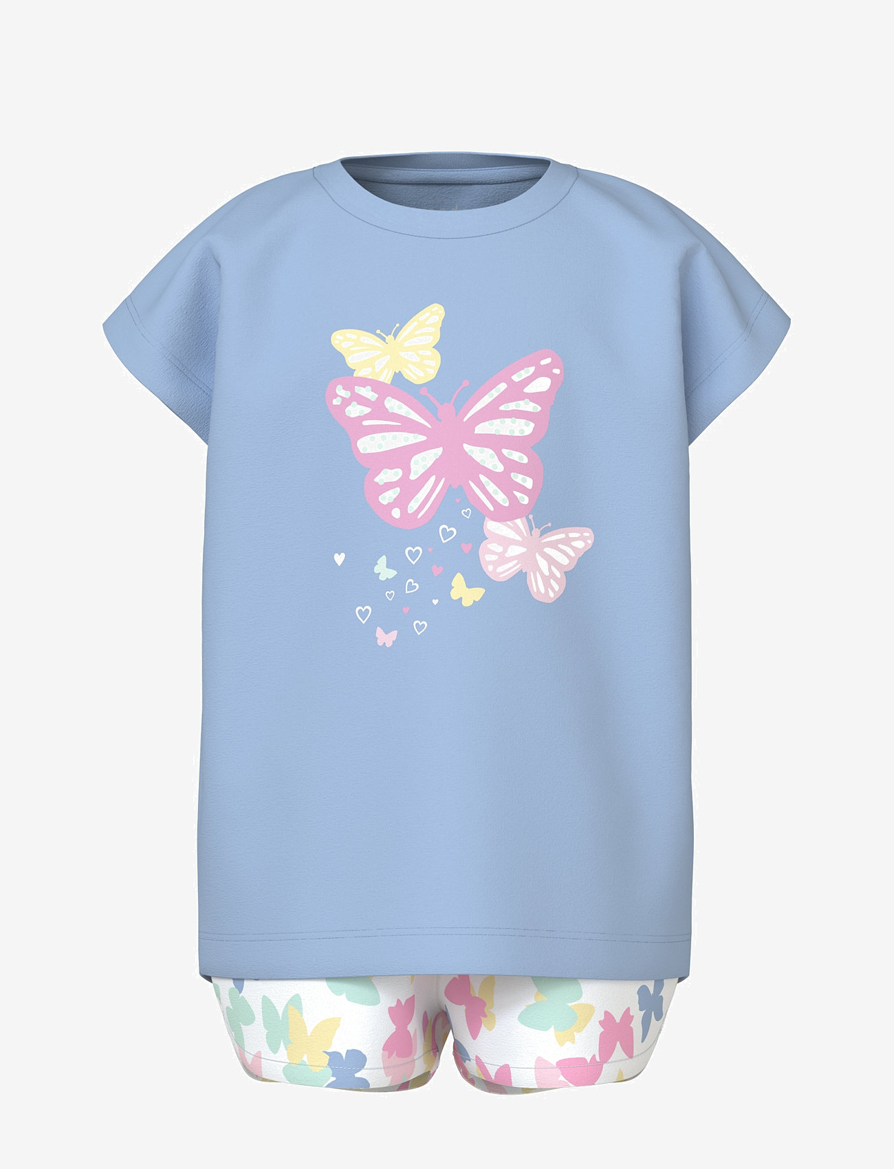 name it - NMFVIGEA CAPSL TOP SET - set med kortärmad t-shirt - chambray blue - 0