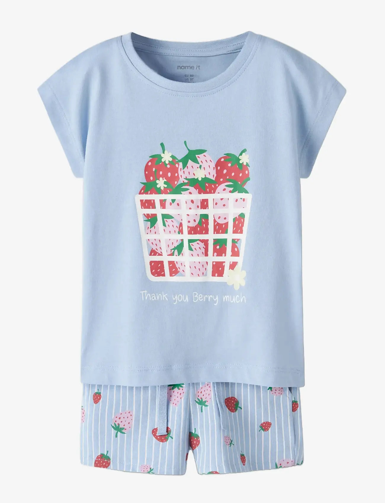name it - NMFVIGEA CAPSL TOP SET - suvised sooduspakkumised - chambray blue - 3