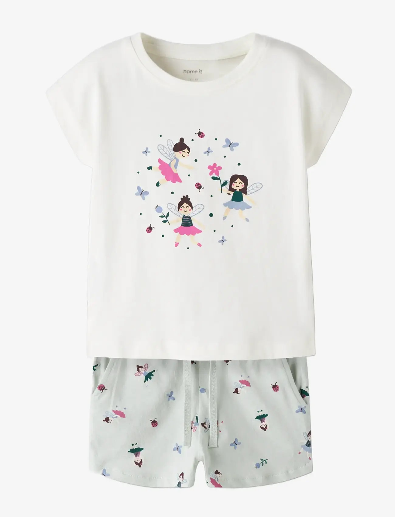 name it - NMFVIGEA CAPSL TOP SET - madalaimad hinnad - cloud dancer - 2