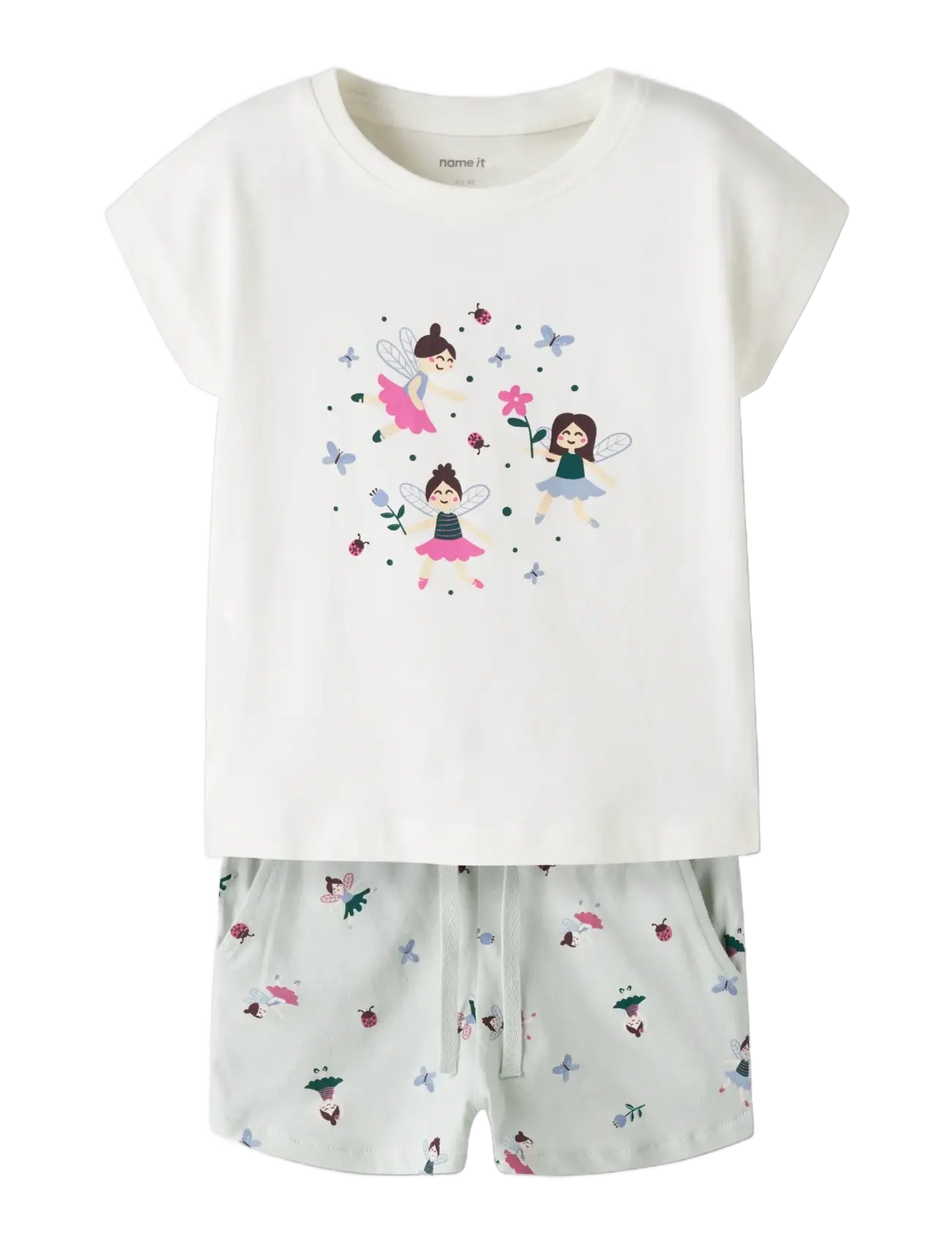 name it - NMFVIGEA CAPSL TOP SET - sommerschnäppchen - cloud dancer - 2