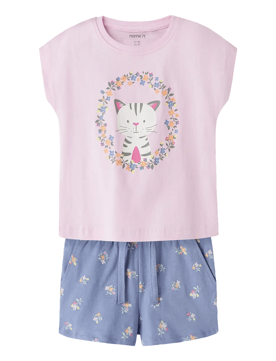 name it - NMFVIGEA CAPSL TOP SET - set med kortärmad t-shirt - pirouette - 0