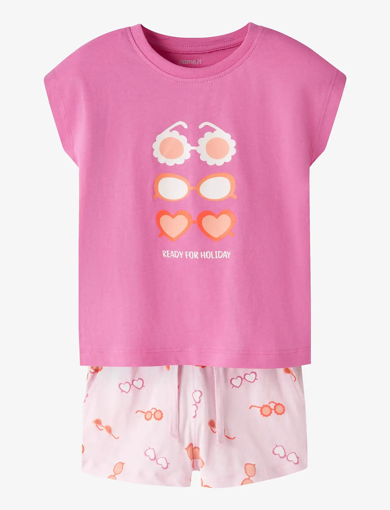 name it - NMFVIGEA CAPSL TOP SET - sommarfynd - strawberry moon - 0