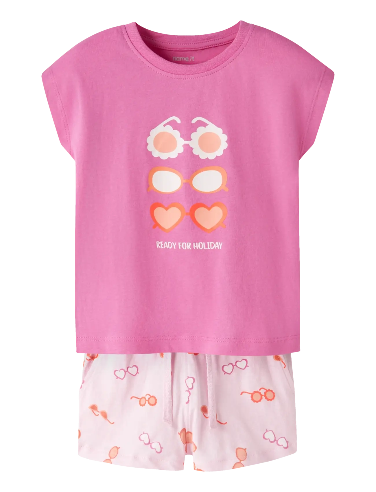 name it NMFVIGEA CAPSL TOP SET - name it - STRAWBERRY MOON / white