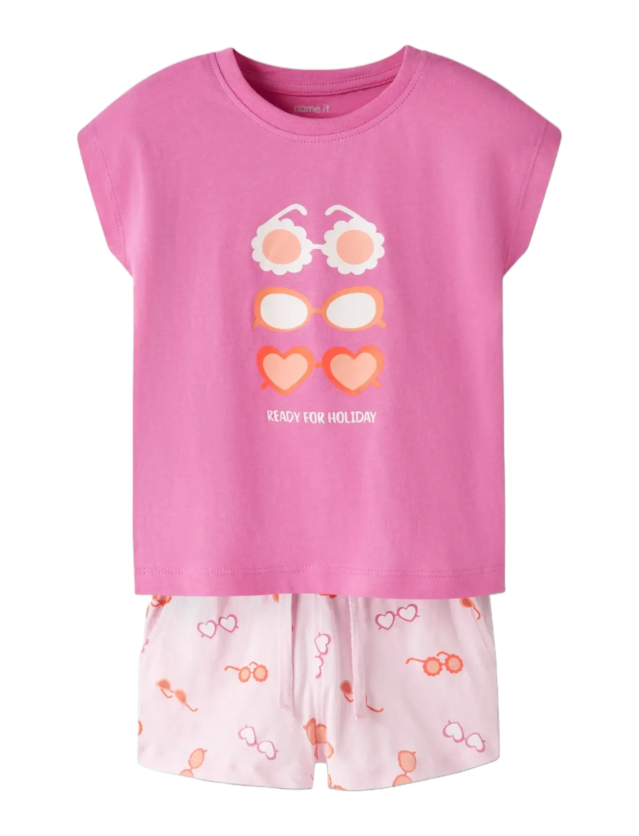 name it - NMFVIGEA CAPSL TOP SET - sommerschnäppchen - strawberry moon - 3