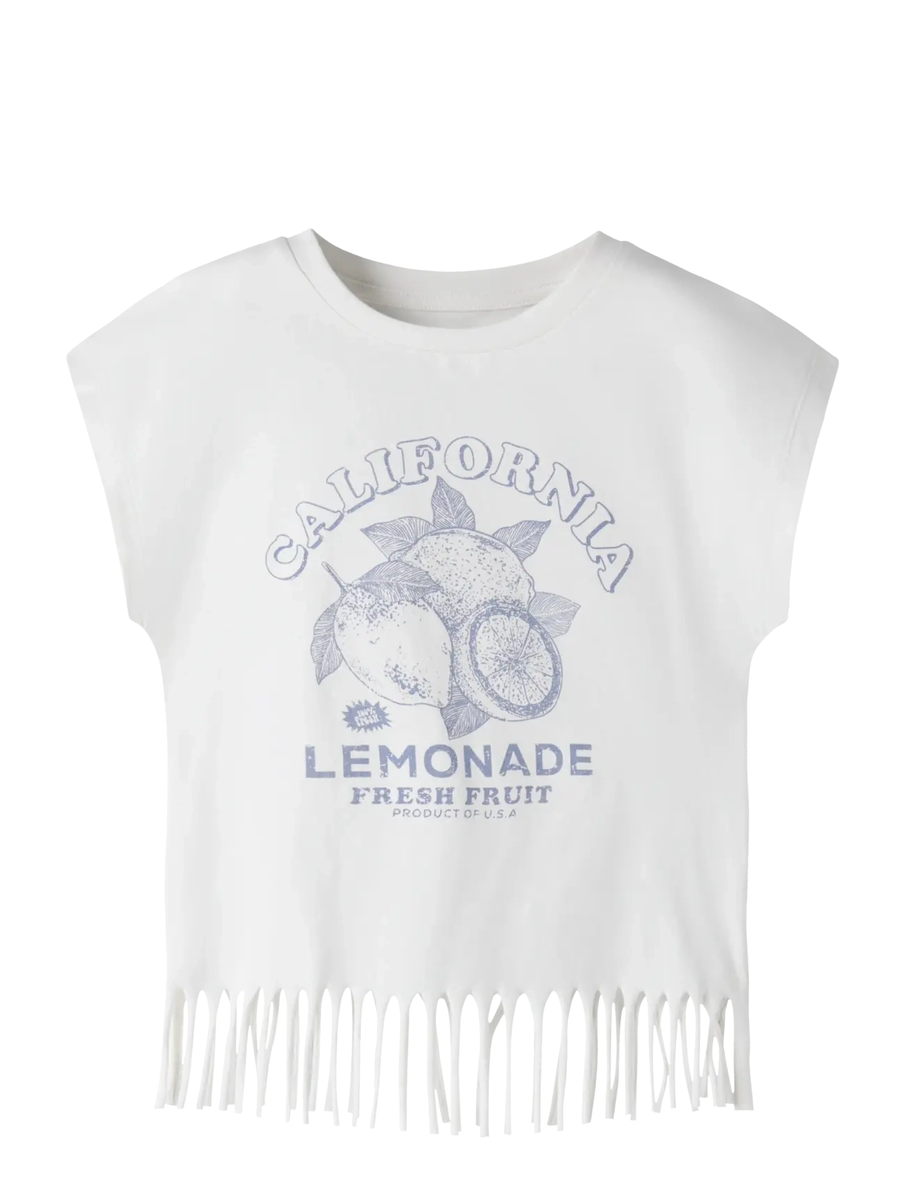 name it NKFVALONE CAPSL SHORT TOP - T-shirts - CLOUD DANCER / white