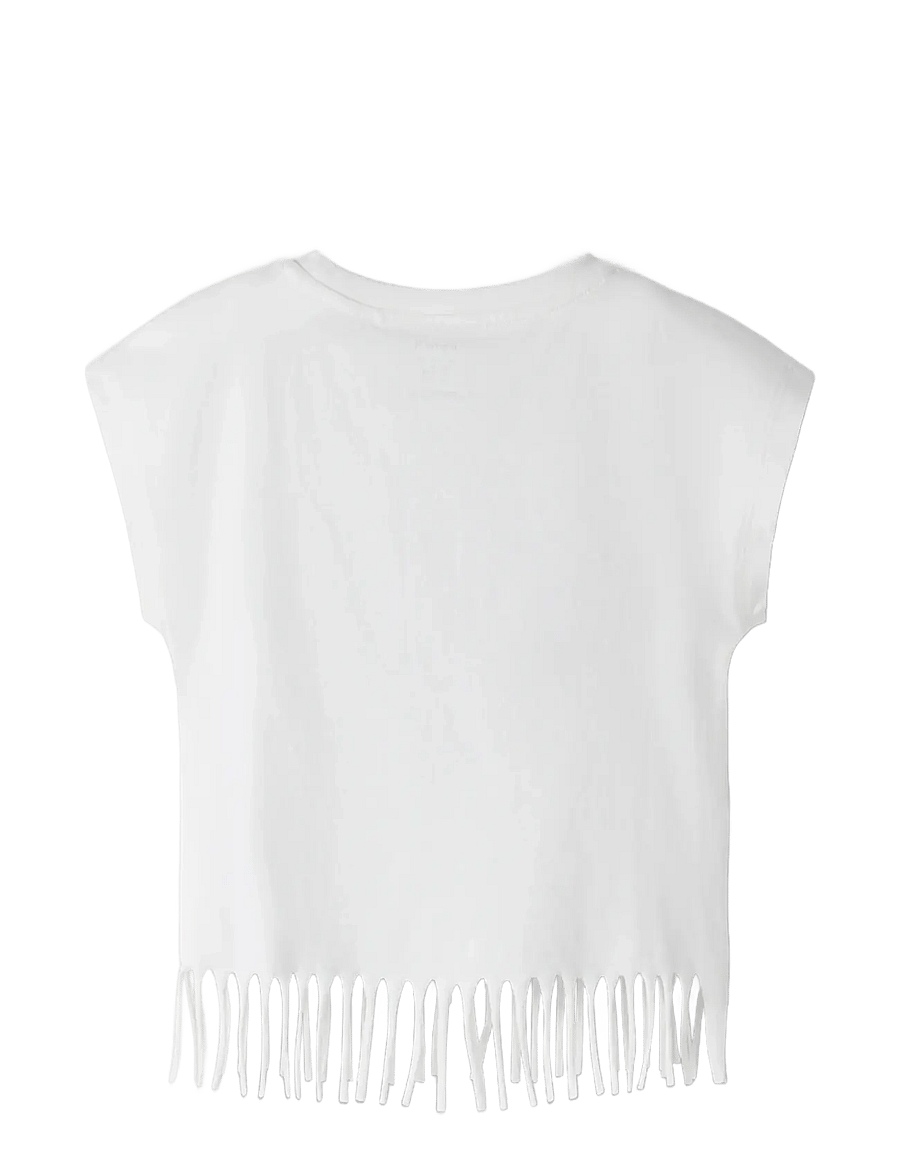 name it - NKFVALONE CAPSL SHORT TOP - krótki rękaw - cloud dancer - 1