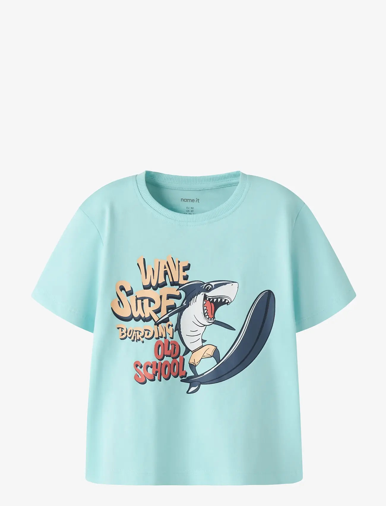 name it - NMMVAGNO SS LOOSE TOP - kortærmede t-shirts - limpet shell - 0