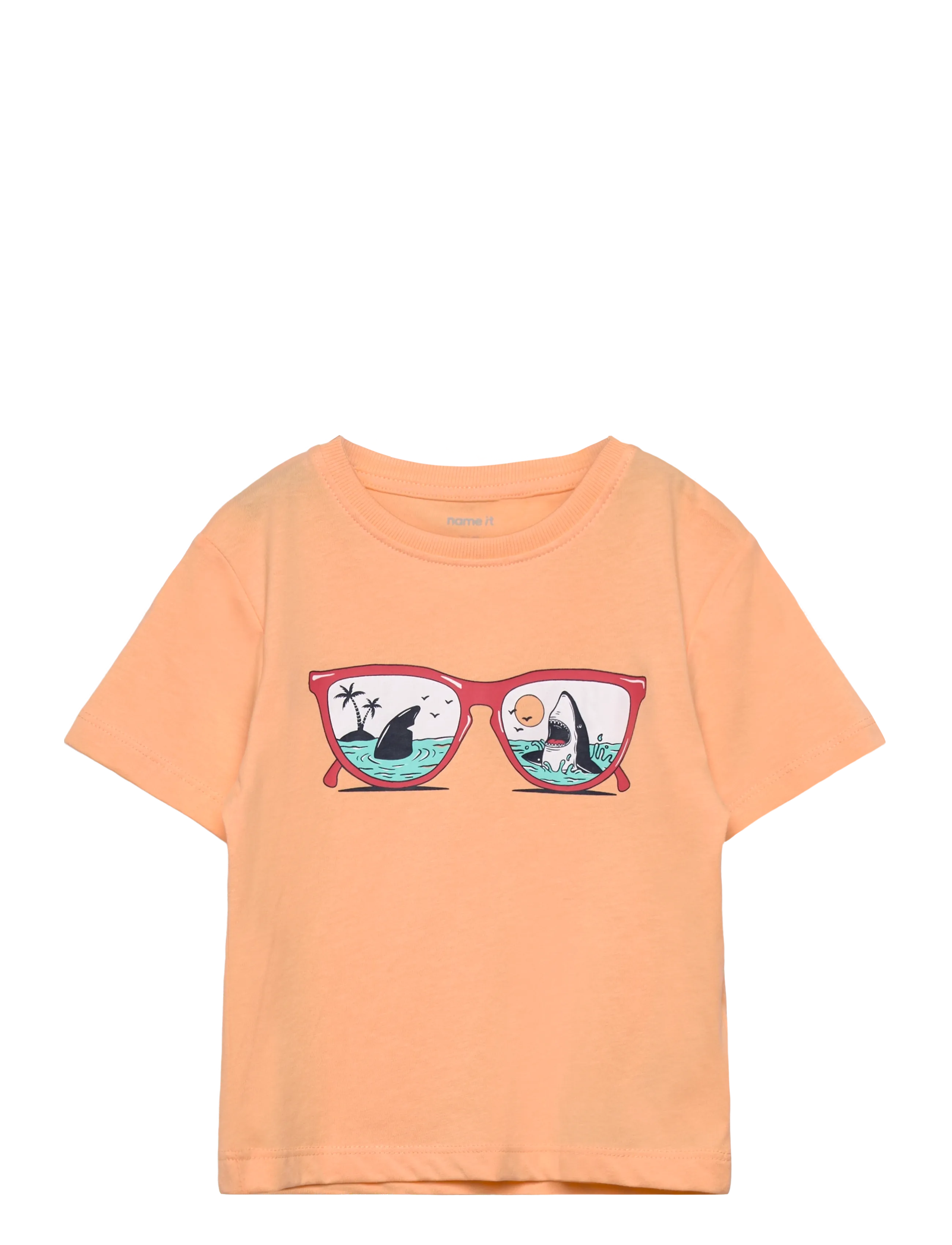 name it NMMVAGNO SS LOOSE TOP - Kids 98-134 - PEACH FUZZ / orange