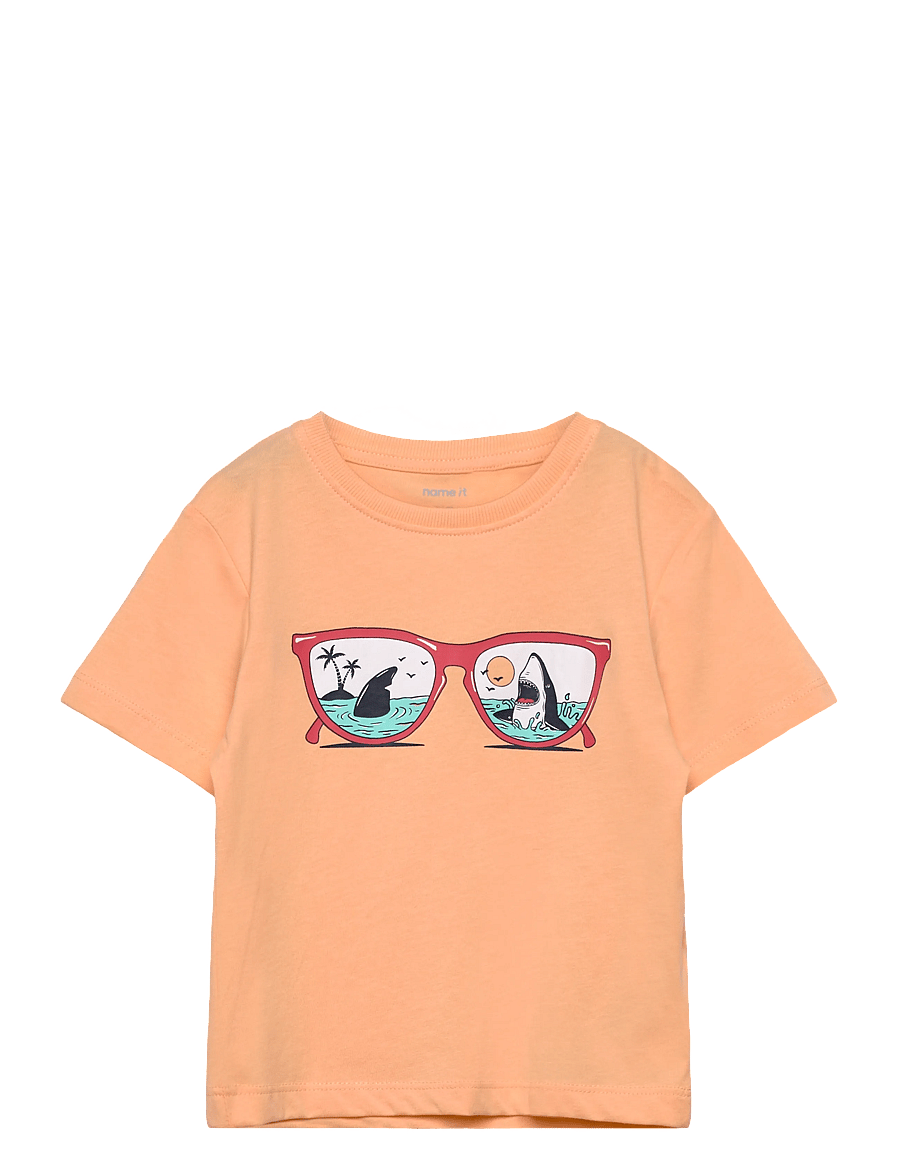name it - NMMVAGNO SS LOOSE TOP - lyhythihaiset t-paidat - peach fuzz - 0