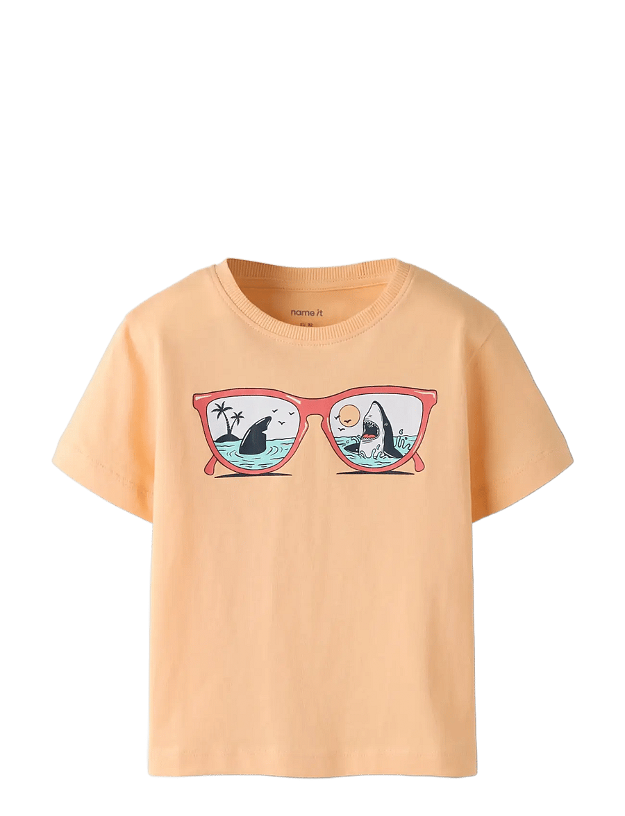 name it - NMMVAGNO SS LOOSE TOP - lyhythihaiset t-paidat - peach fuzz - 2