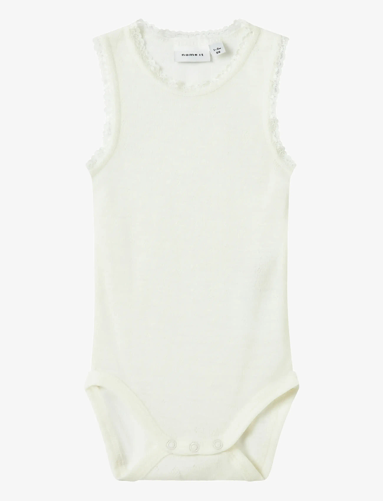 name it - NBFWANG WOOL NEEDLE TANK  BODY - snow white - 0