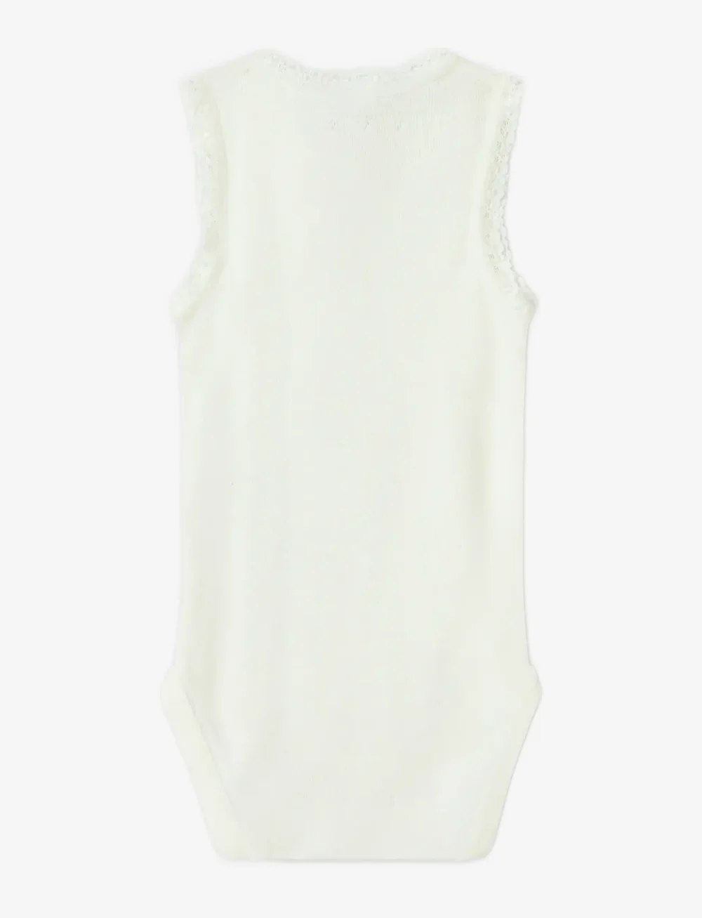 name it - NBFWANG WOOL NEEDLE TANK BODY - base layer baby - snow white - 1