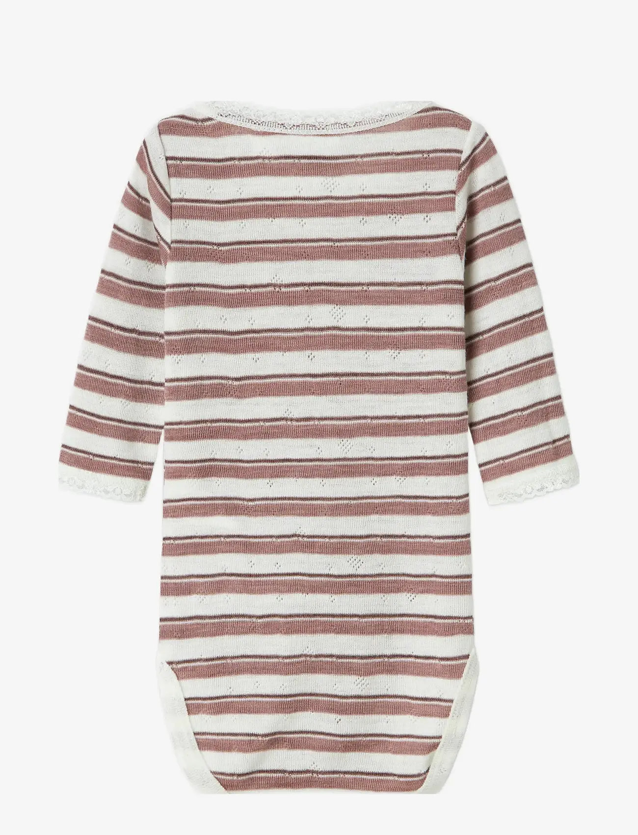 name it - NBFWANG WOOL NEEDLE LS BODY NOOS - uldundertøj baby - antler - 2