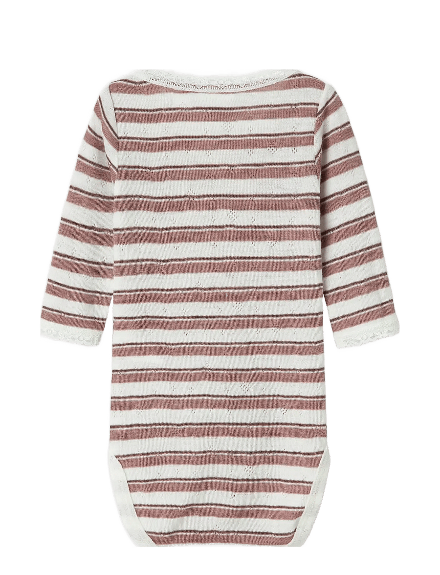 name it - NBFWANG WOOL NEEDLE LS BODY NOOS - underställ baby - antler - 2