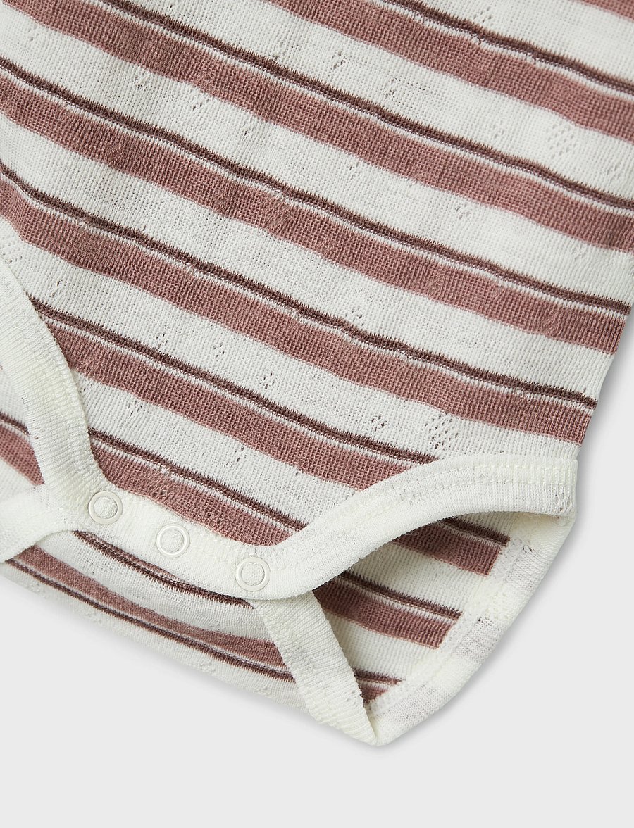 name it - NBFWANG WOOL NEEDLE LS BODY NOOS - underställ baby - antler - 3