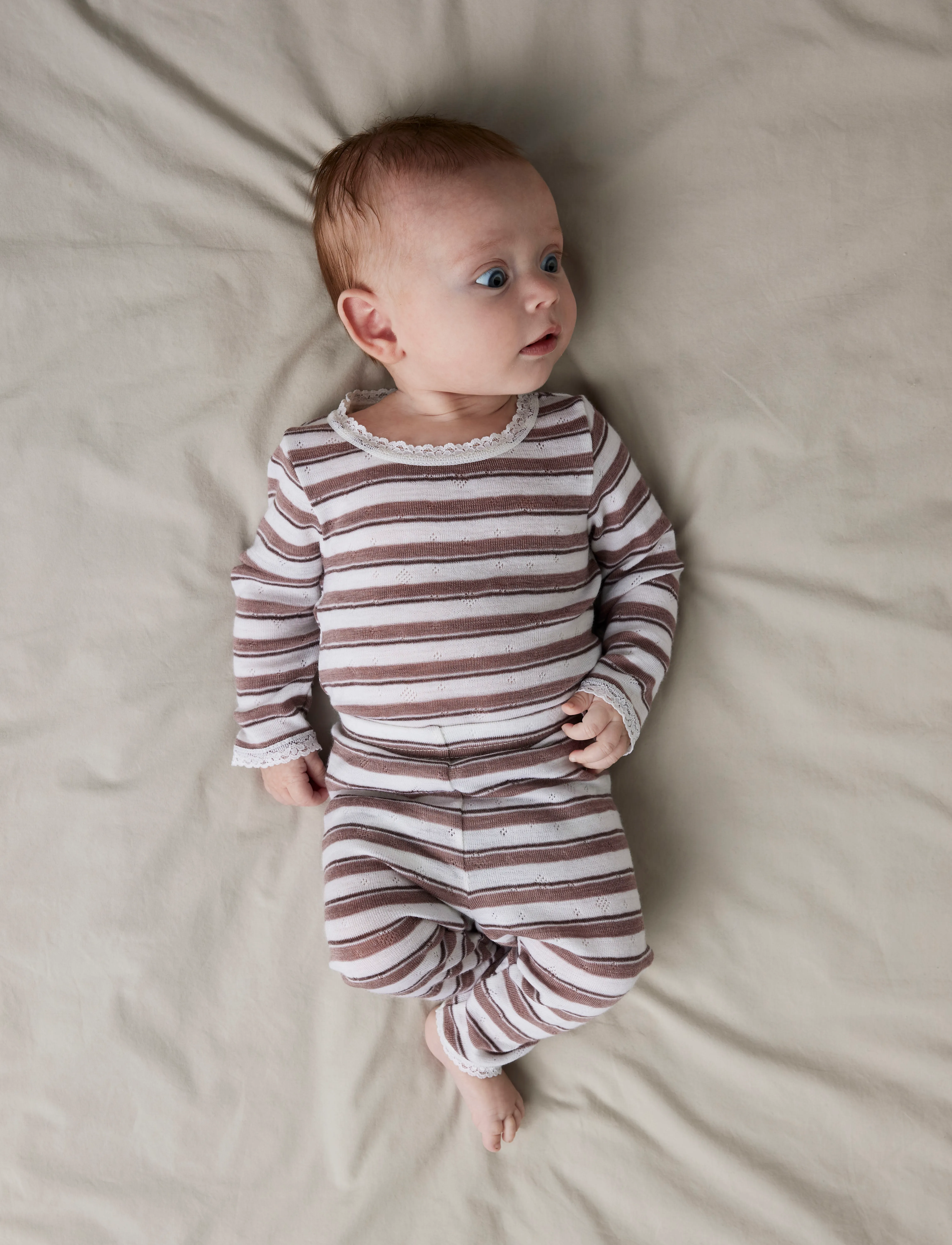 name it - NBFWANG WOOL NEEDLE LS BODY NOOS - uldundertøj baby - antler - 4