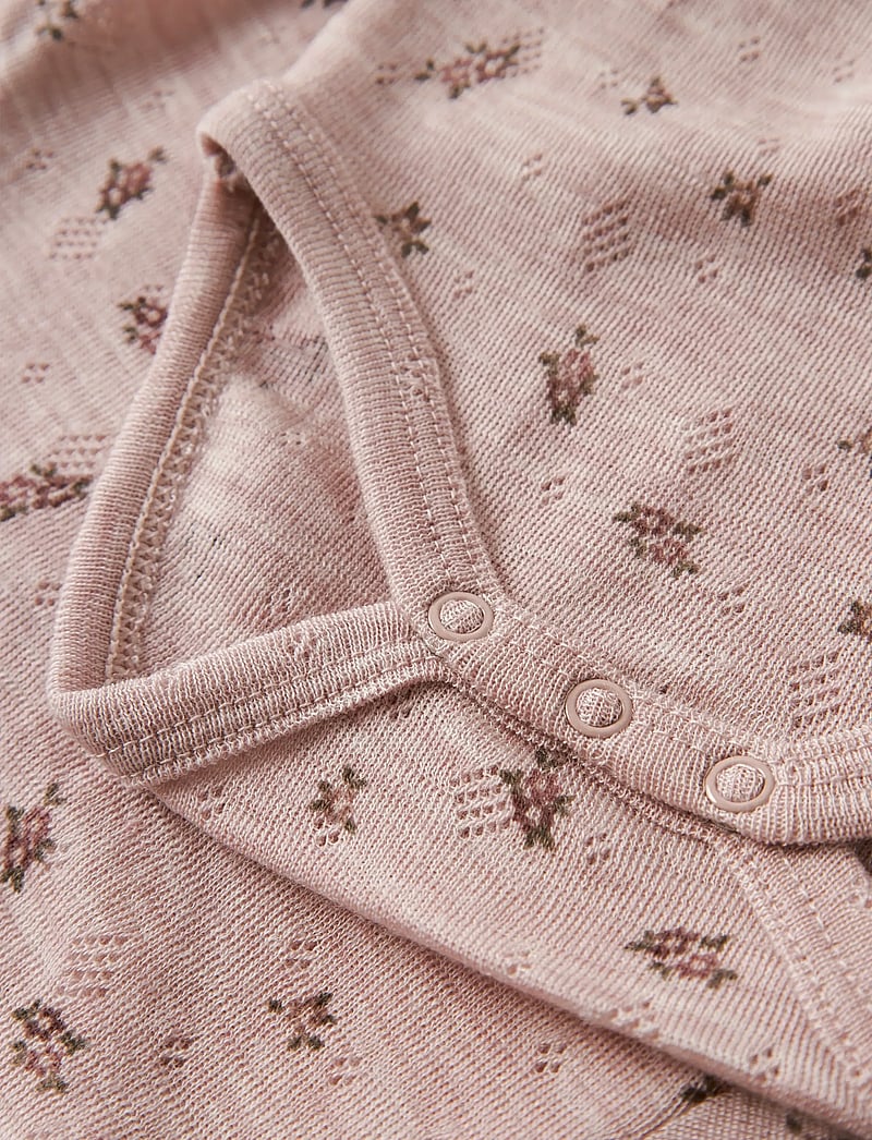 name it - NBFWANG WOOL NEEDLE LS BODY NOOS - base layer baby - shadow gray - 2