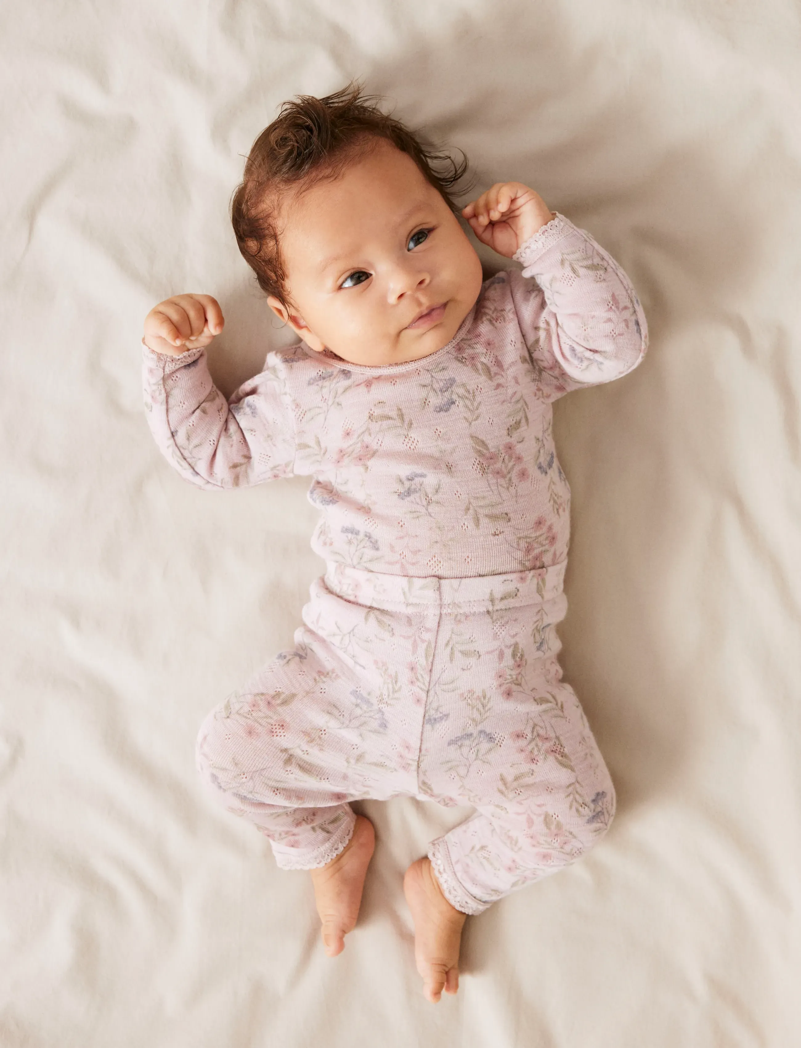 name it - NBFWANG WOOL NEEDLE LS BODY NOOS - beebi alusriided - violet ice - 2