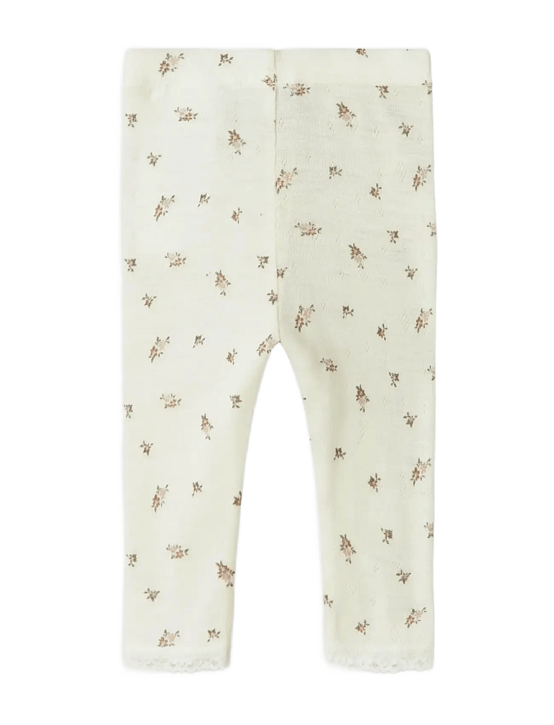 name it - NBFWANG WOOL NEEDLE LEGGING NOOS - base layer baby - snow white - 2