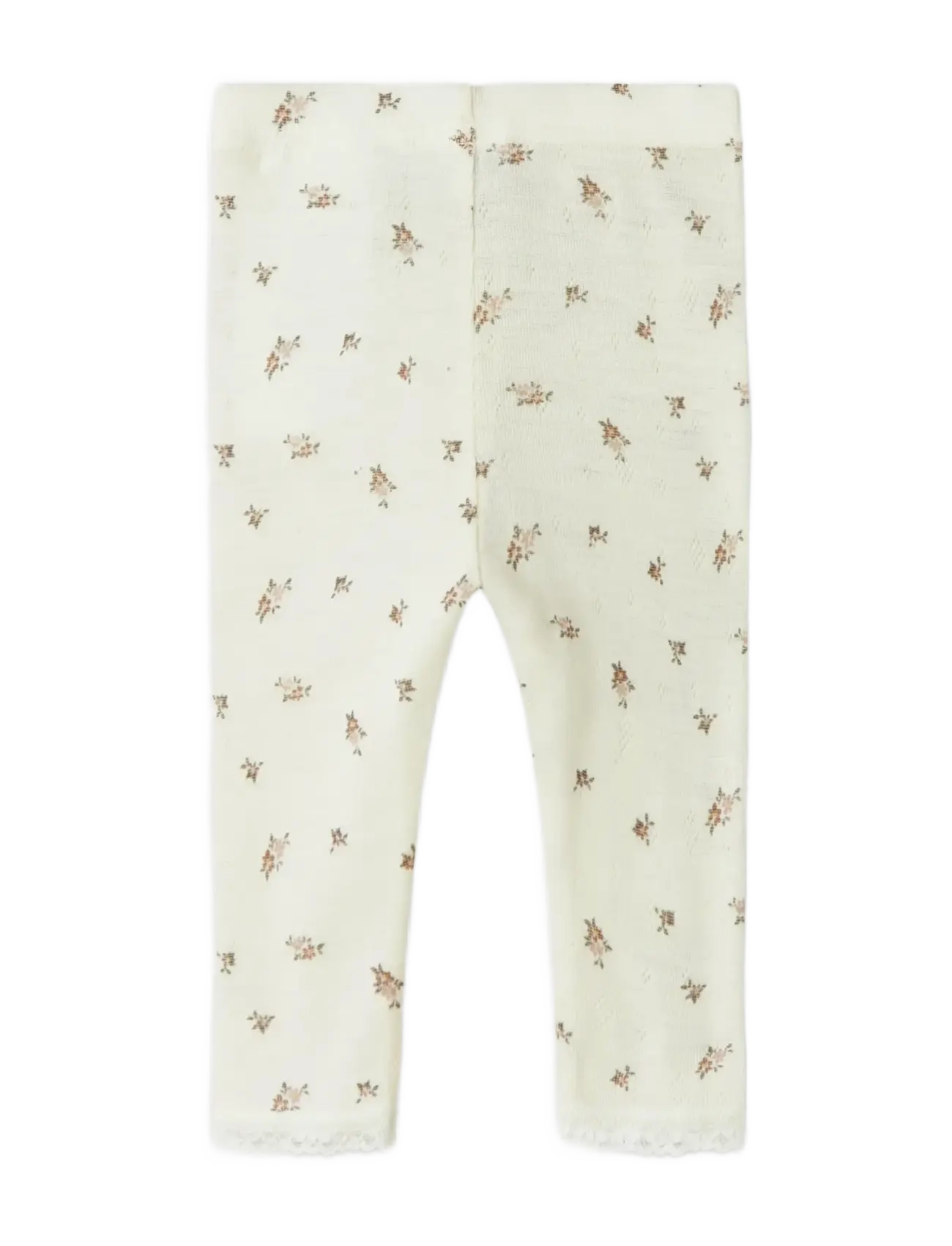 name it - NBFWANG WOOL NEEDLE LEGGING NOOS - base layer baby - snow white - 2
