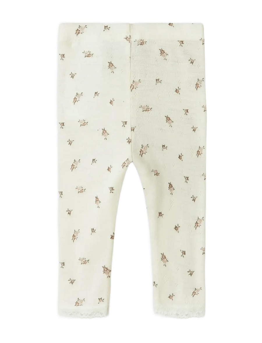name it - NBFWANG WOOL NEEDLE LEGGING NOOS - base layer baby - snow white - 2