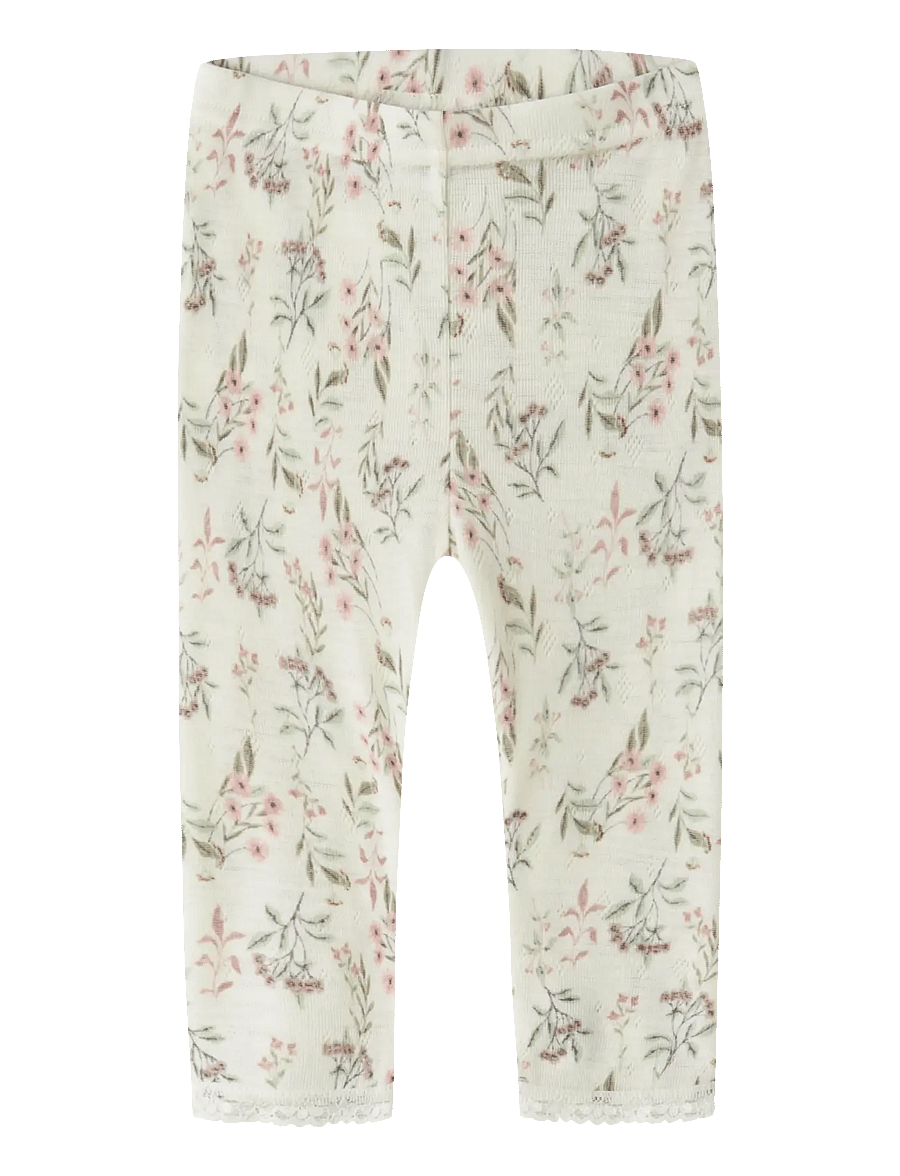 name it - NBFWANG WOOL NEEDLE LEGGING NOOS - beebi alusriided - snow white - 0
