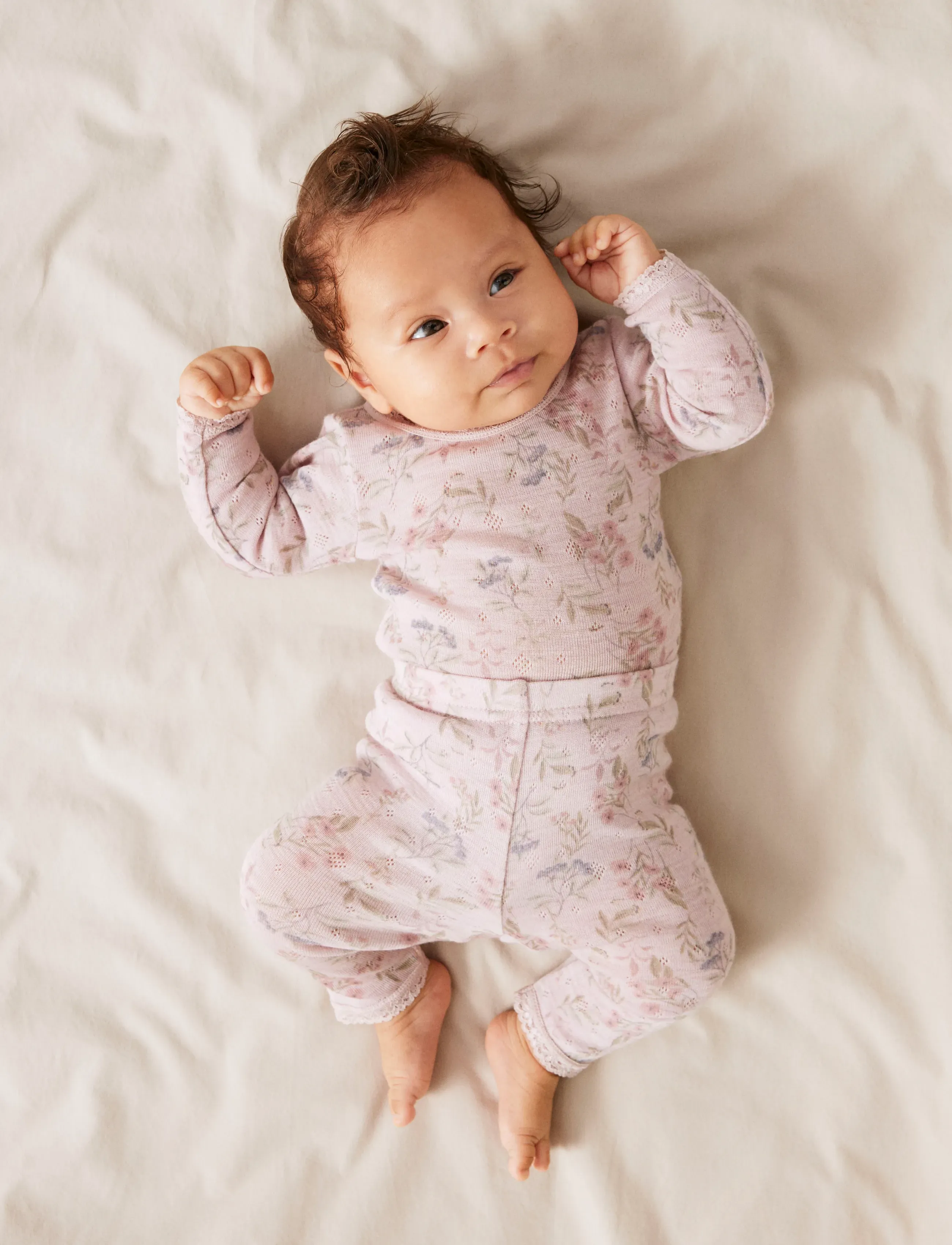 name it - NBFWANG WOOL NEEDLE LEGGING NOOS - beebi alusriided - violet ice - 2