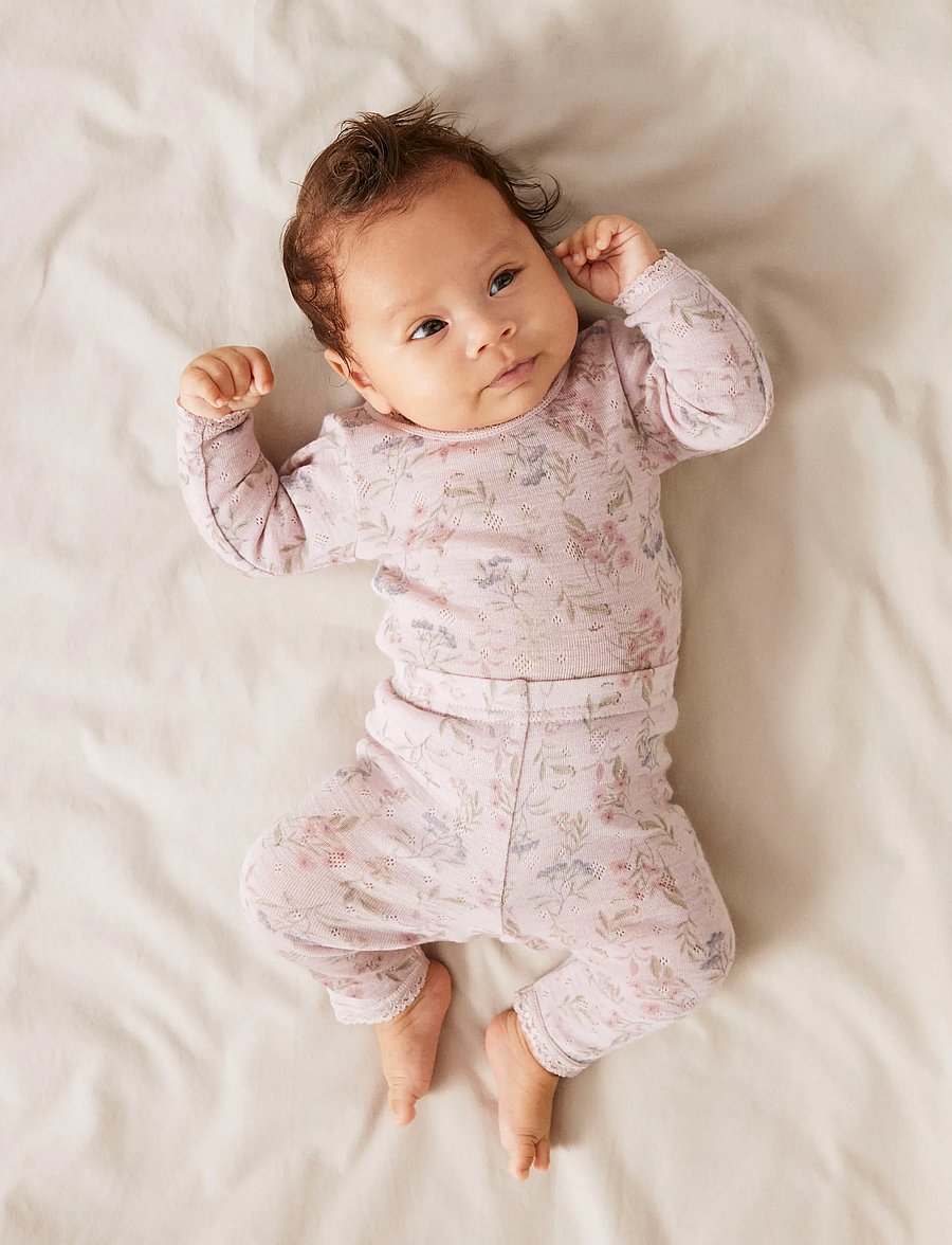 name it - NBFWANG WOOL NEEDLE LEGGING NOOS - beebi alusriided - violet ice - 2