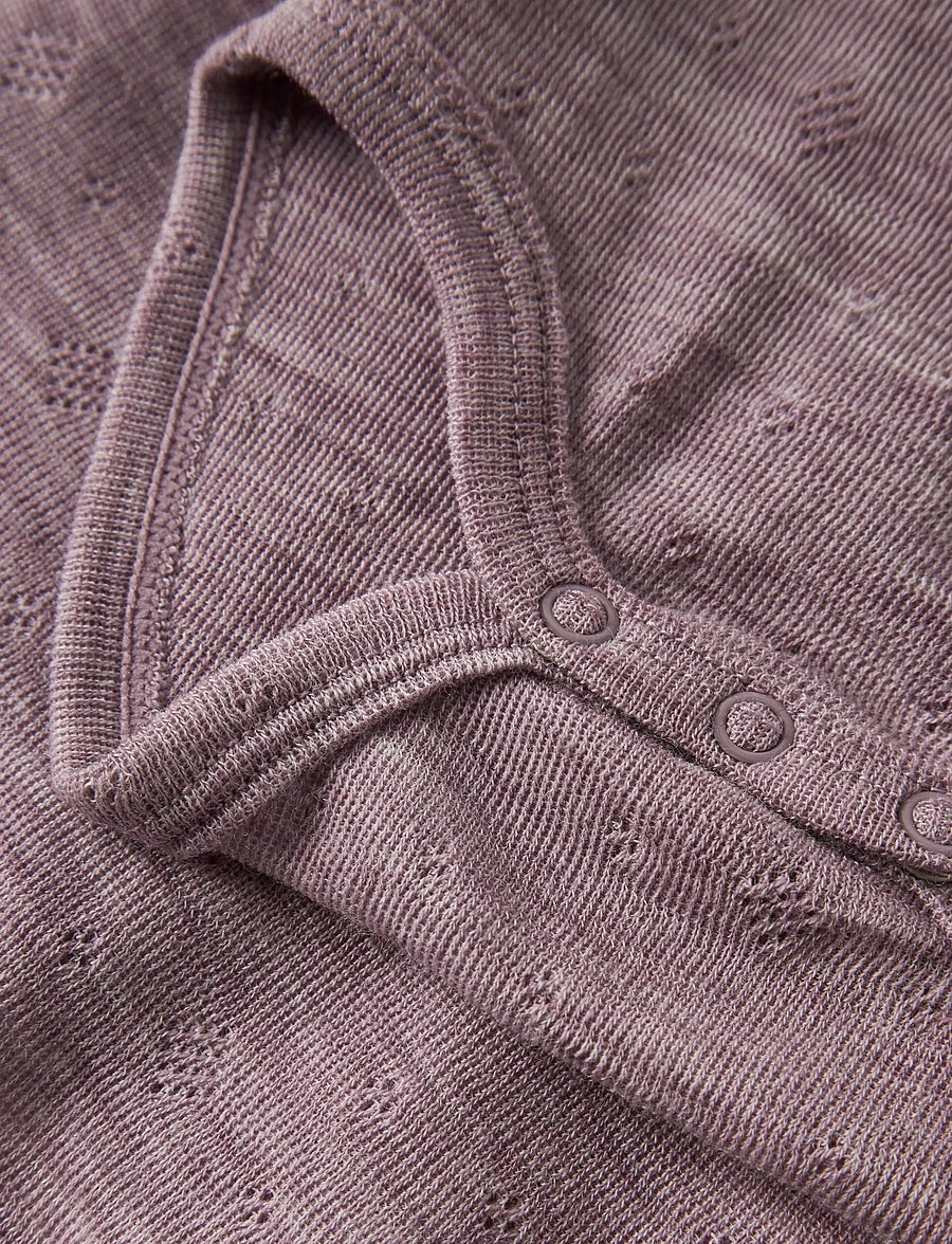 name it - NBFWANG WOOL NEEDLE LS BODY SOLID NOOS - base layer baby - toadstool - 3