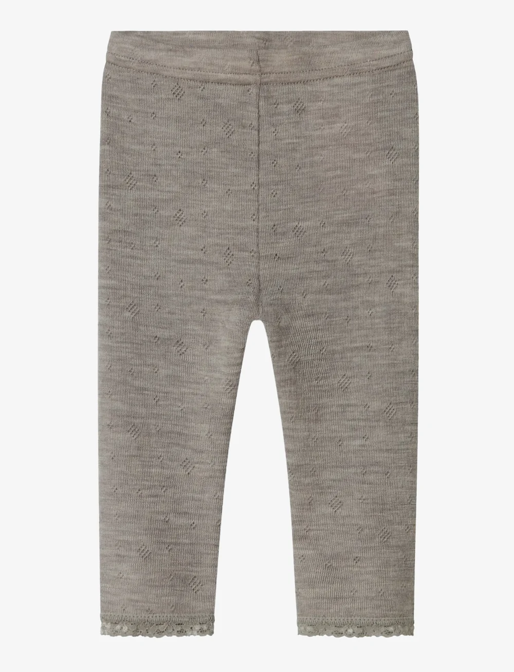 name it - NBFWANG WOOL NEEDLE LEGGING SOLID NOOS - base layer baby - satellite - 0