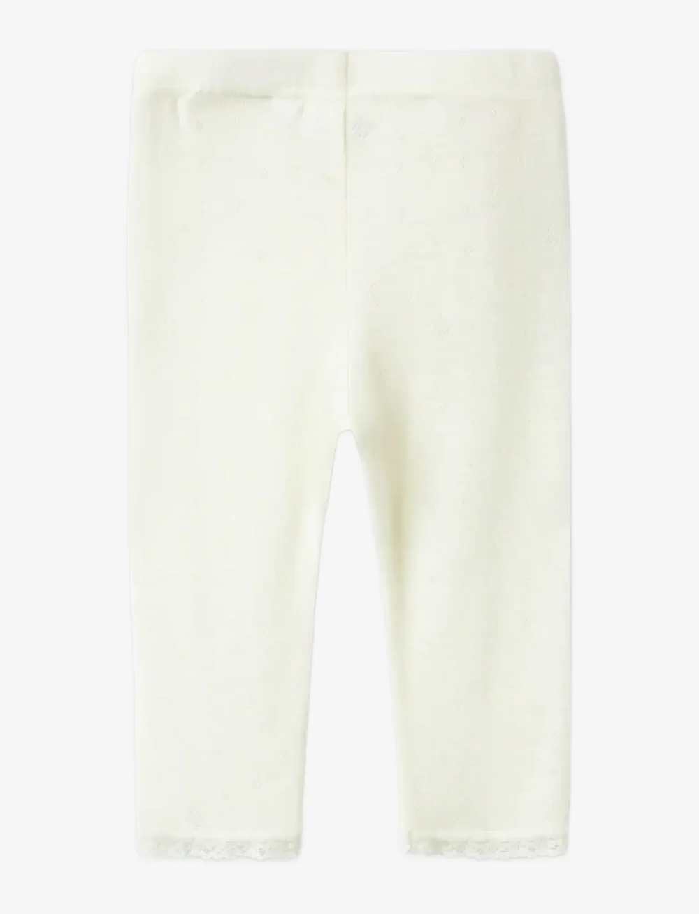 name it - NBFWANG WOOL NEEDLE LEGGING SOLID NOOS - base layer baby - snow white - 1