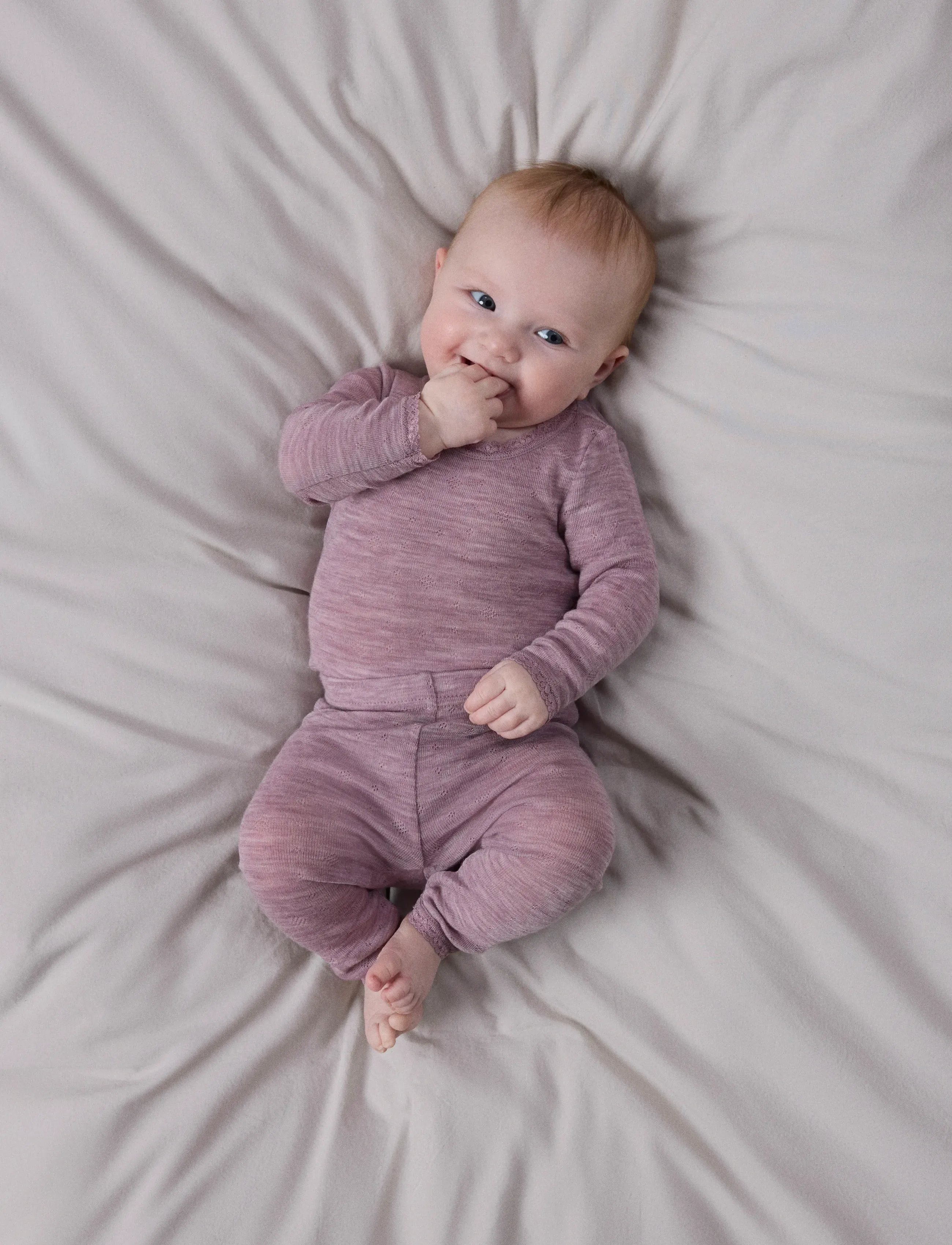 name it - NBFWANG WOOL NEEDLE LEGGING SOLID NOOS - termoveļa mazuļiem - toadstool - 1