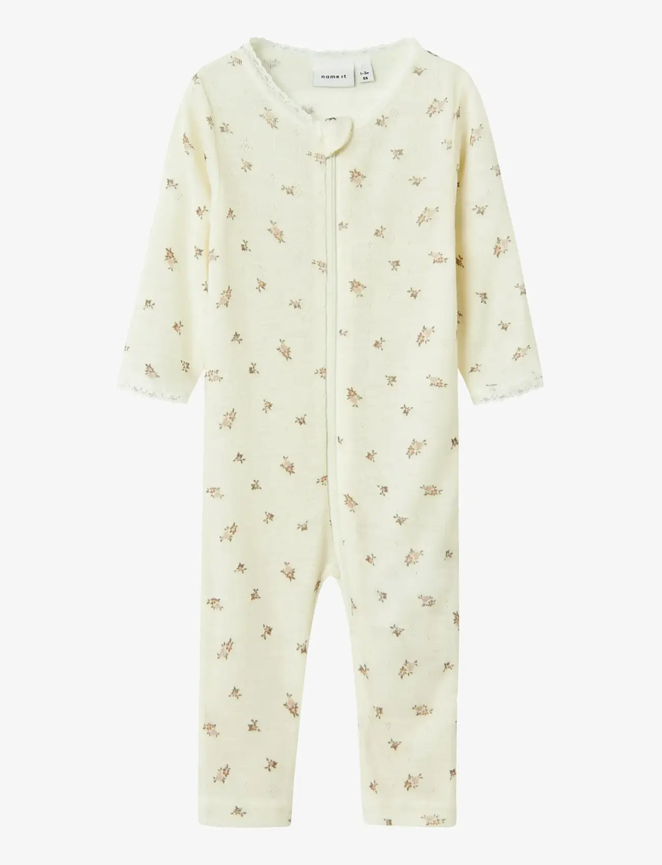 name it - NBFWANG WOOL NEEDLE NIGHTSUIT NOOS - snow white - 1